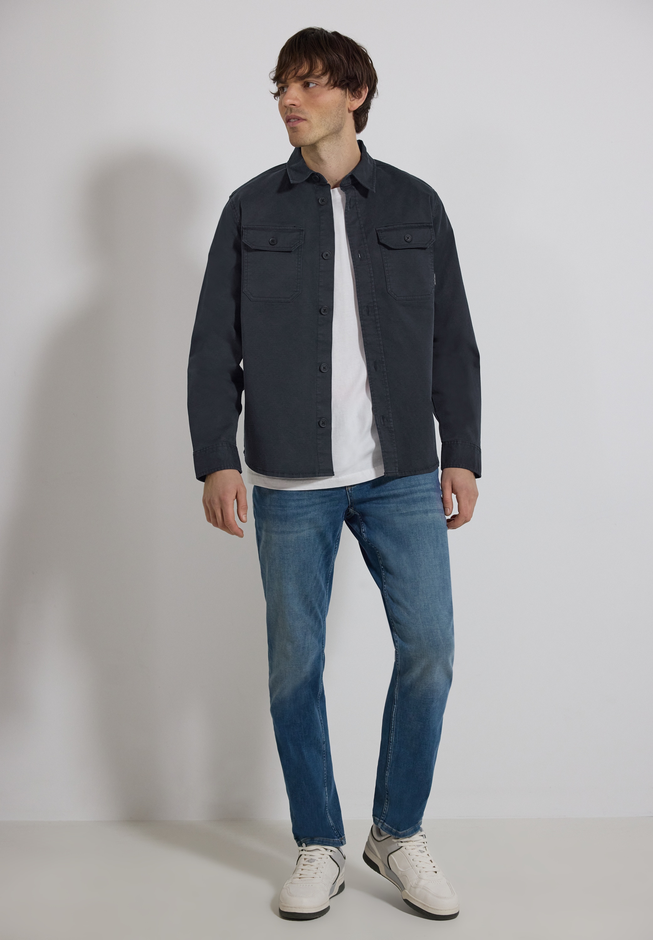 STREET ONE MEN Kurzjacke ohne Kapuze mit Brusttaschen