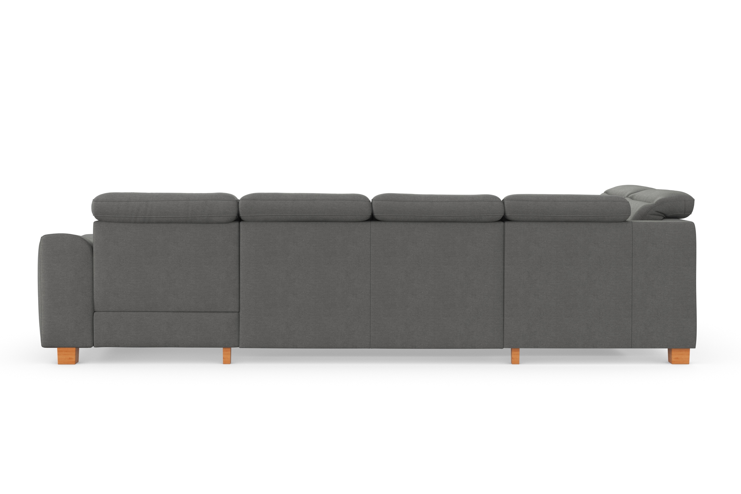 sit&more Wohnlandschaft »Dundee U-Form«, mit Federkern und Massivholzfüßen, wahlweise mit Kopfteilverstellung