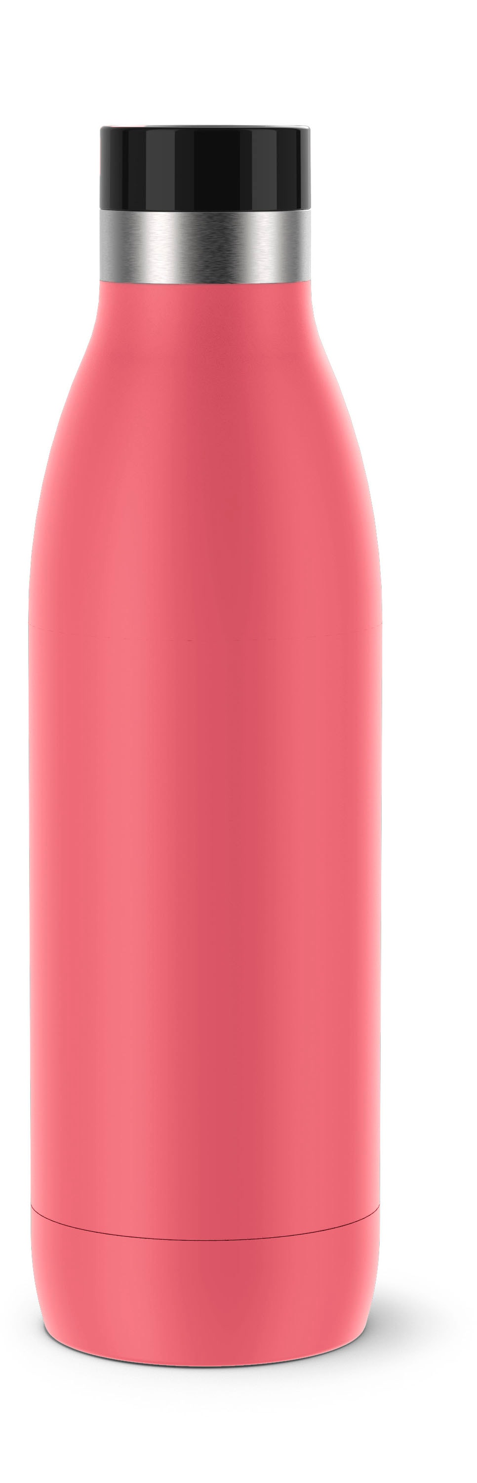 Emsa Isolierflasche "Trinkflasche Bludrop" Edelstahl, Quick-Press Deckel, 360 Trinkgenuss, 12h warm/24h kühl