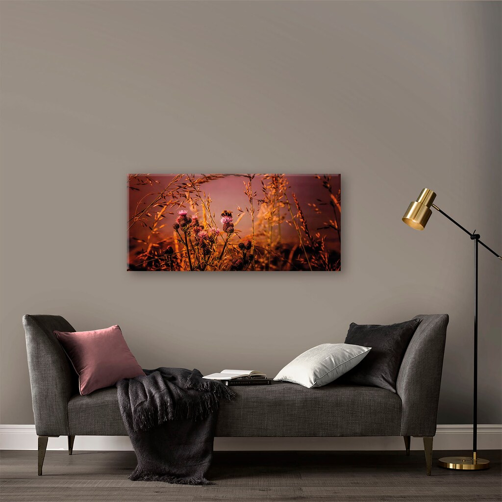 Art for the home Leinwandbild »Blumen«, (1 St.)