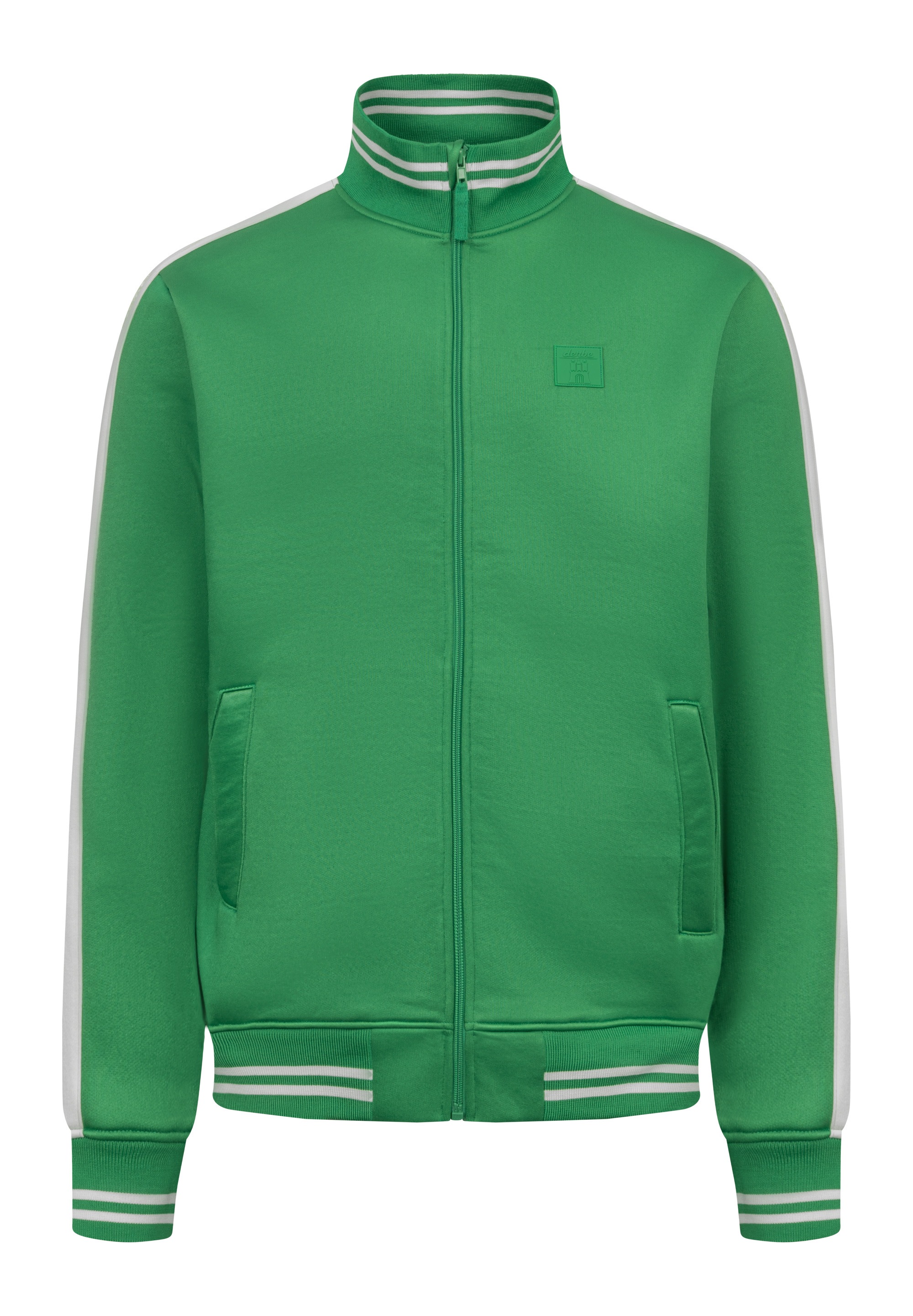Derbe Sweatjacke »Trainer DRB«, Hochwertige Applikation, Gummi Badge, elastische Bündchen, Zipper
