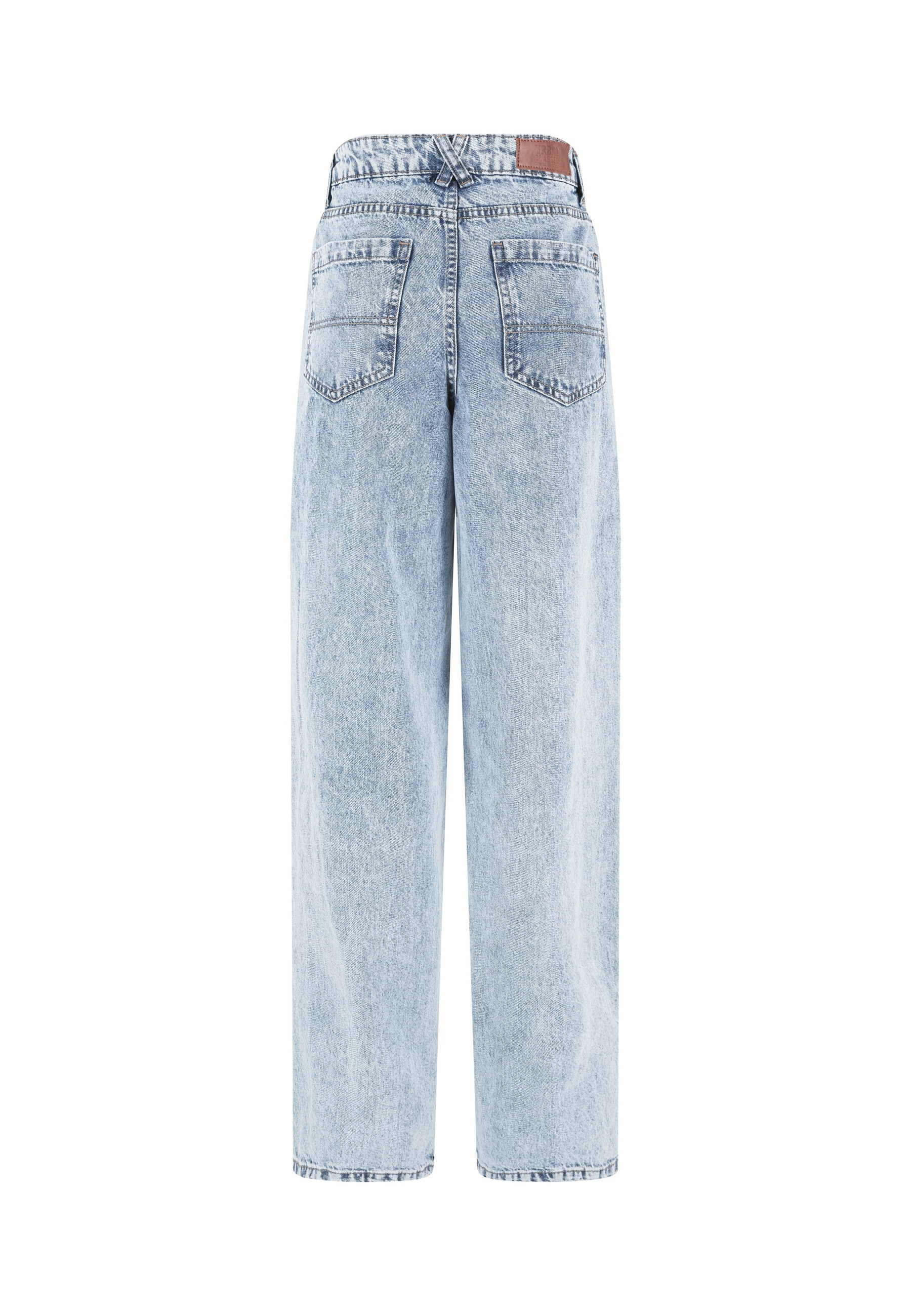 URBAN CLASSICS Bequeme Jeans »Urban Classics Damen Ladies Wide Leg Slit Denim«