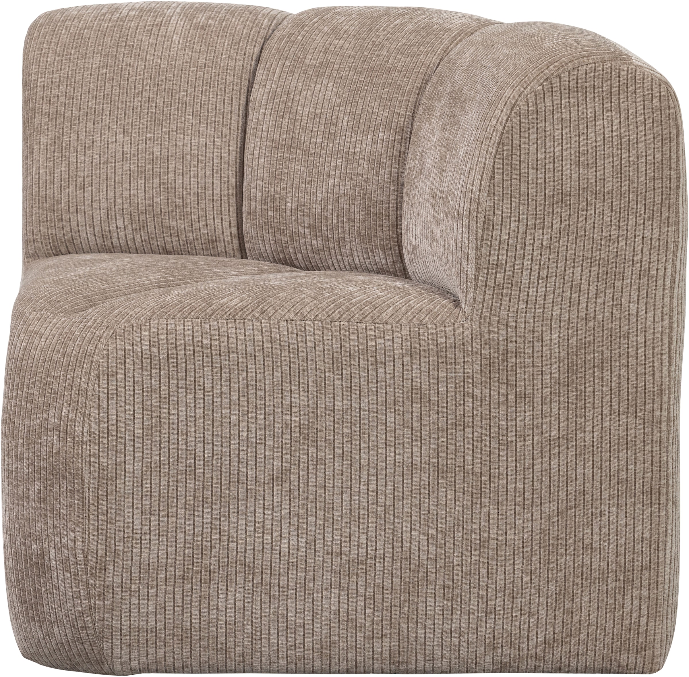 WOOOD Sofa-Eckelement »Mojo mit Rückenlehne und Jacquard-Rippenbezug B 83 x T 83 x H 83 cm« Ausgezeichnete Verschleißfestigkeit, Tragkraft 120 kg, kombinierbar