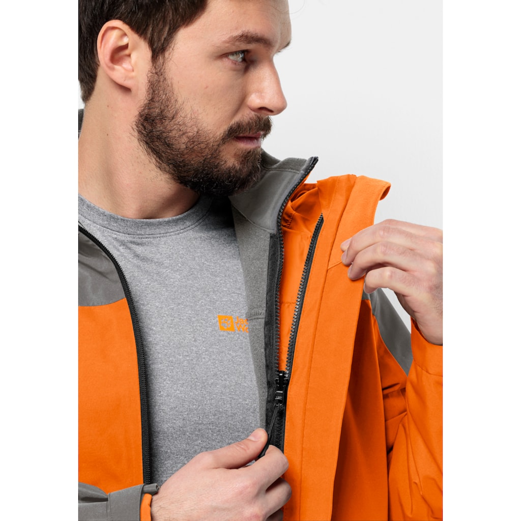 Jack Wolfskin 3-in-1-Funktionsjacke »TAUBENBERG 3IN1 JKT M«, (2 teilig), mit Kapuze