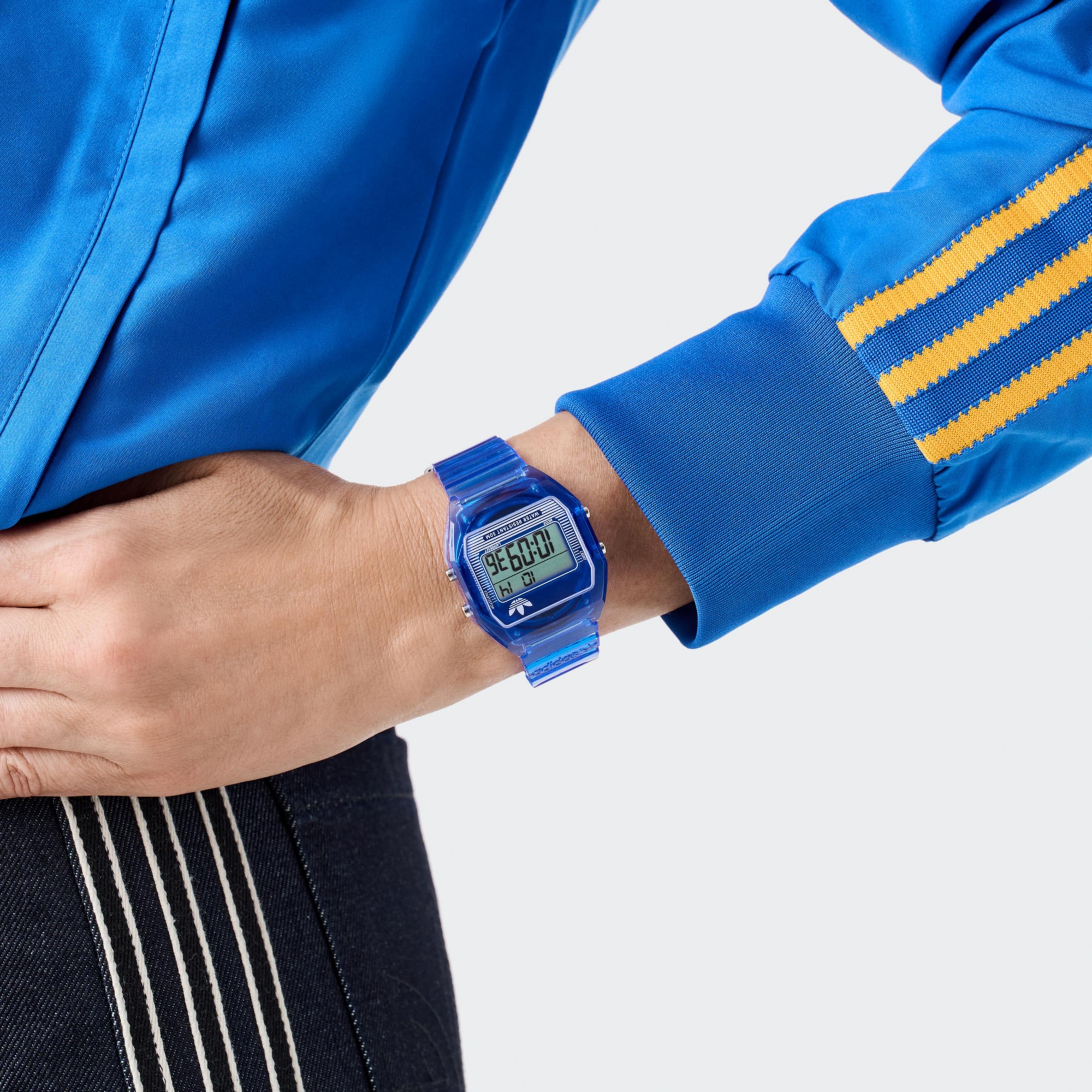 adidas Originals Digitaluhr »DIGITAL TWO CRYSTAL«, Quarzuhr, Armbanduhr, Herrenuhr, Damenuhr, Resinarmband