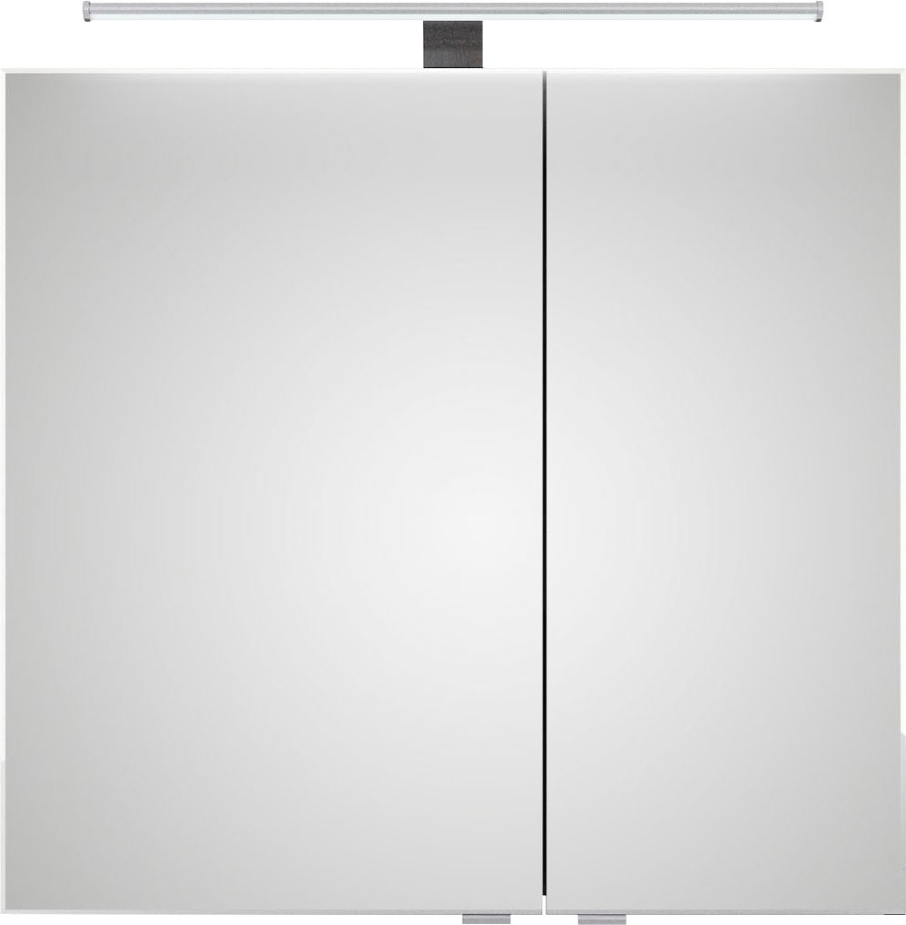 Saphir Badmöbel-Set »6005 Sprint 2-teilig, Keramik-Waschtisch mit LED-Spiegelschrank«, (2 St.), Waschplatz 82 cm breit, inkl. Türdämpfer, 2 Türen, 2 Schubladen