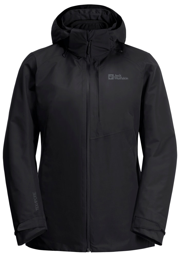 Jack Wolfskin 3-in-1-Funktionsjacke »BERGLAND 3IN1 JKT W«, mit Kapuze