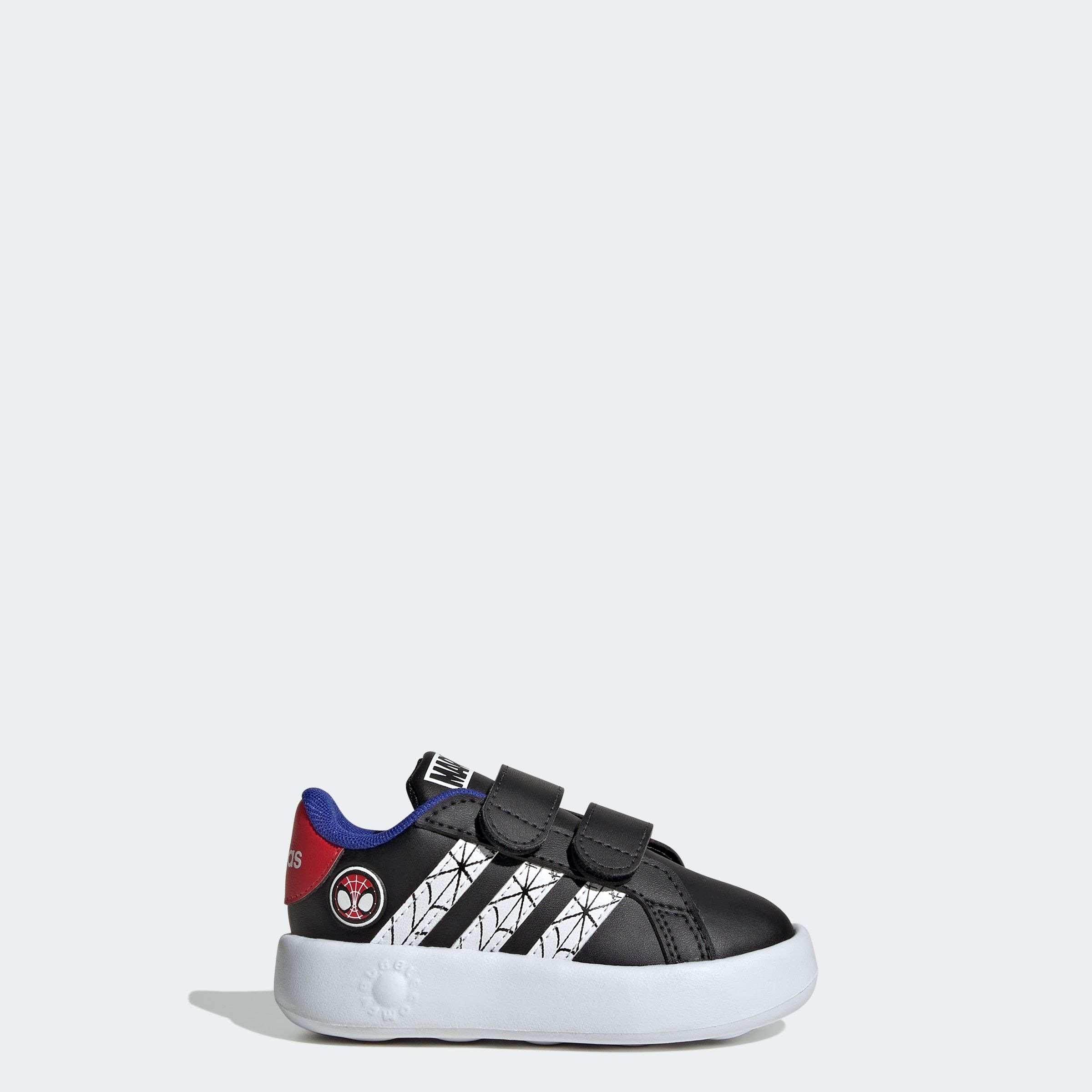 adidas Sportswear Klettschuh »ADIDAS MARVEL SPIDER-MAN KIDS GRAND COURT SCHUH«, Design auf den Spuren des adidas Superstar, für Kinder