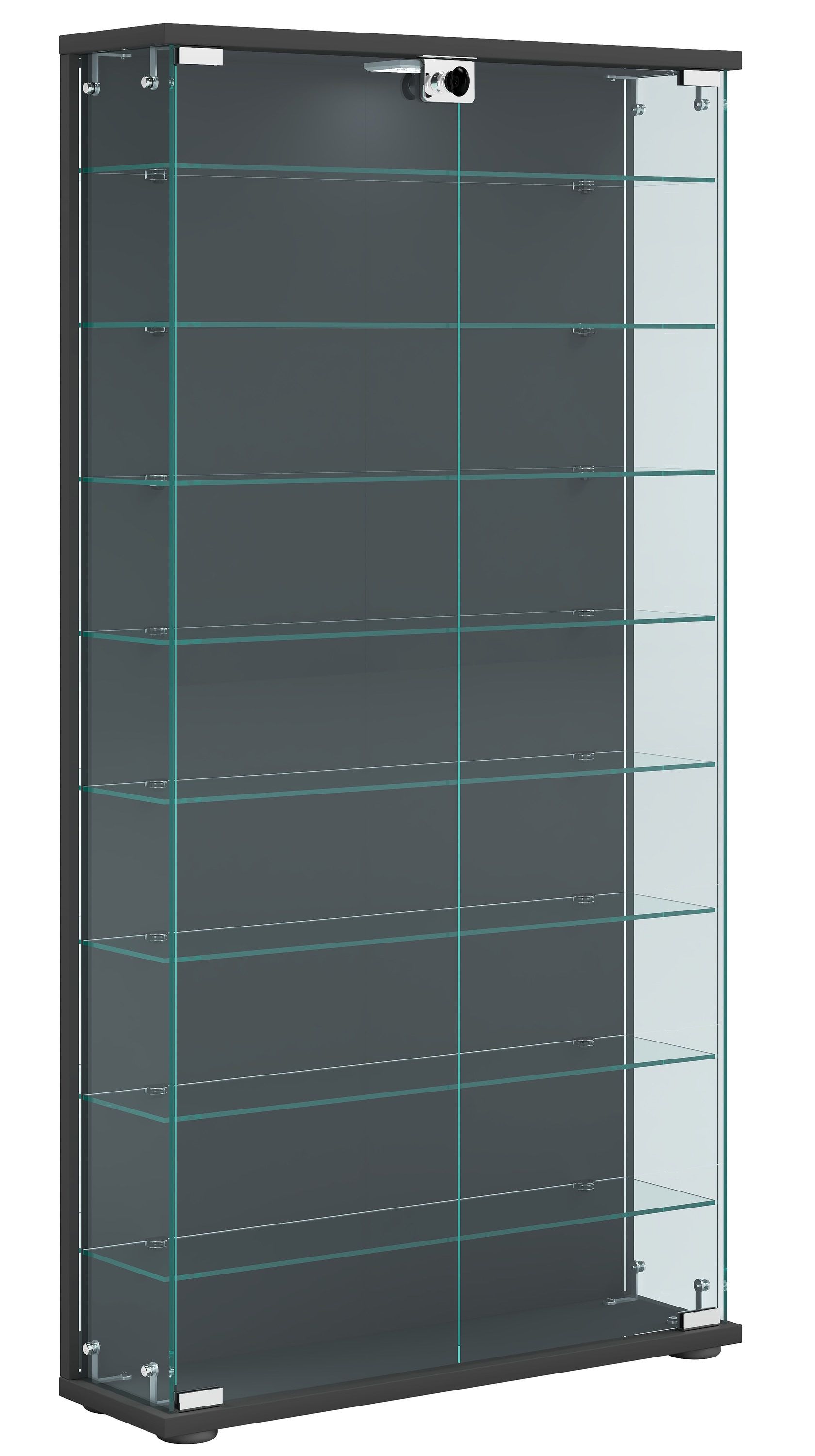 VCM Standvitrine »Holz Glas Stand Vitrine Sammelvitrine Stelas L«