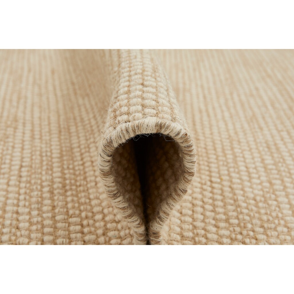LUXOR living Wollteppich »Visby«, rechteckig, Handweb Teppich, Flachgewebe, handgewebt, reine Wolle