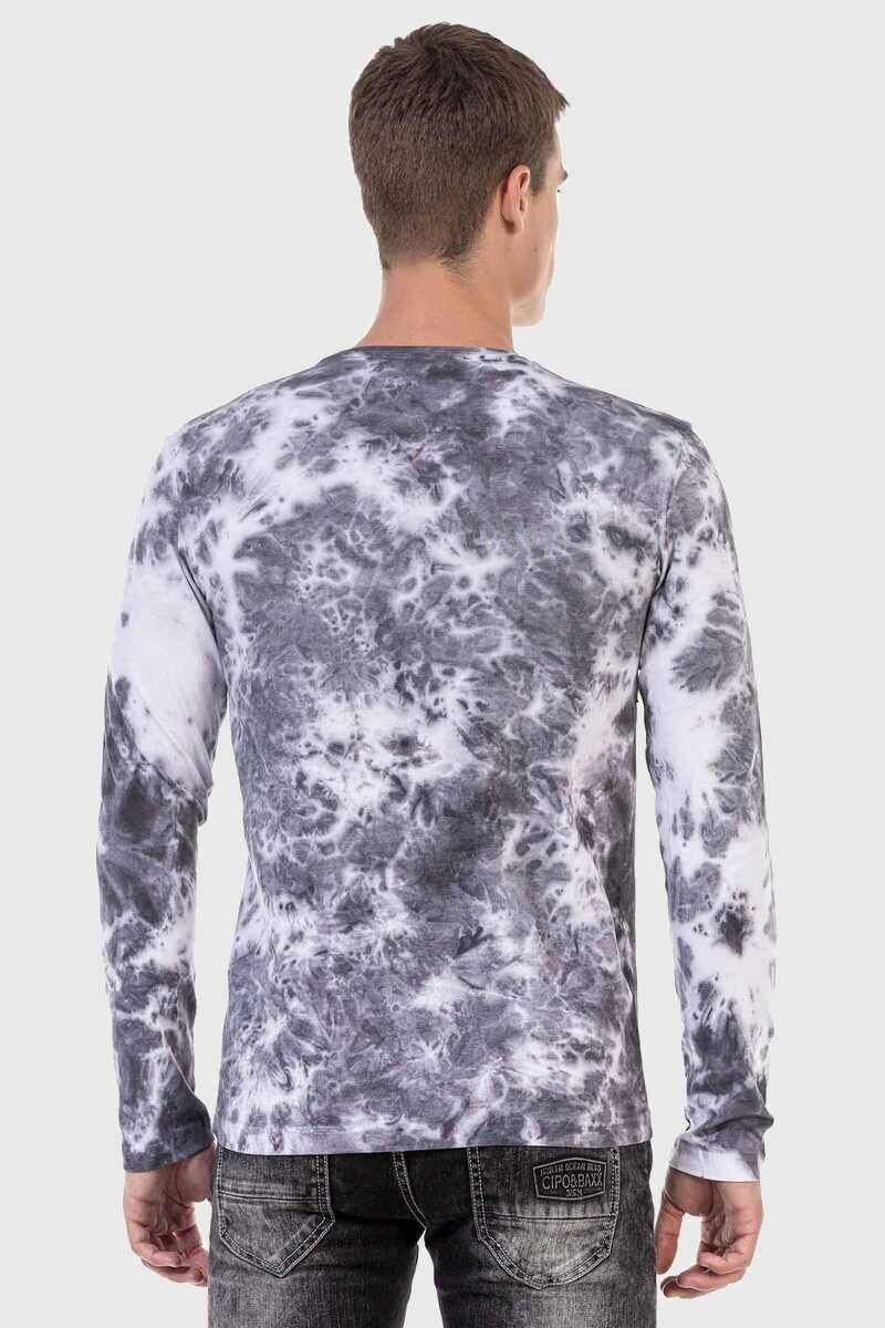 Cipo & Baxx T-Shirt »Sweatshirts«, mit Allover-Muster und Logoprint