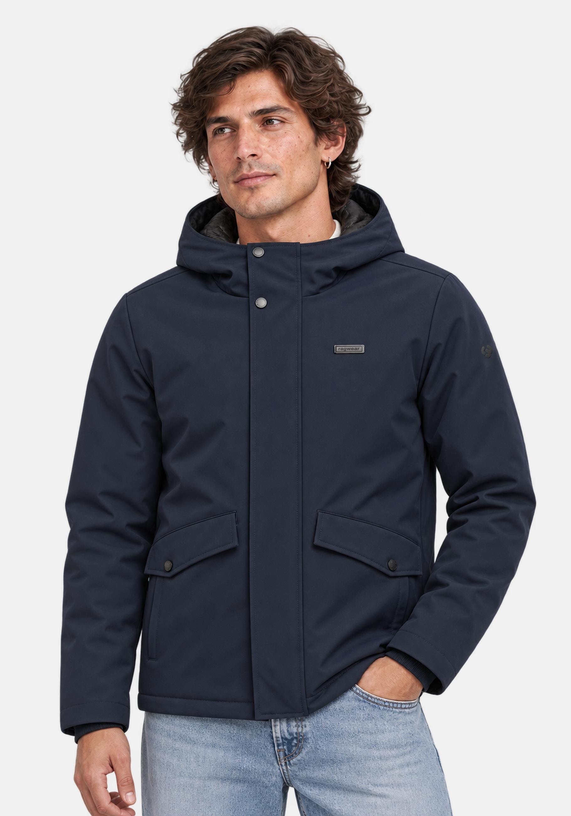 Ragwear Funktionsjacke "Shellis YOUMODO" mit Kapuze Wasserdichte Softshelljacke mit Kapuze