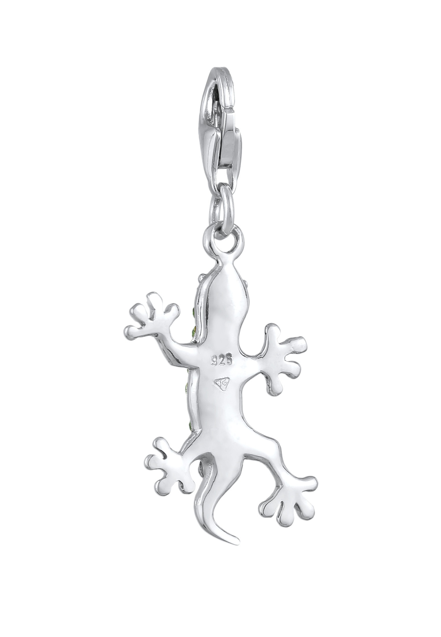 Nenalina Charm-Einhänger »Anhänger Gecko Kristalle 925 Silber«