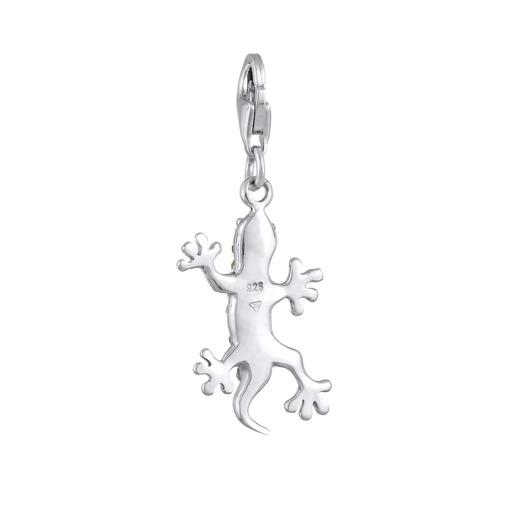 Nenalina Charm-Einhänger »Anhänger Gecko Kristalle 925 Silber«