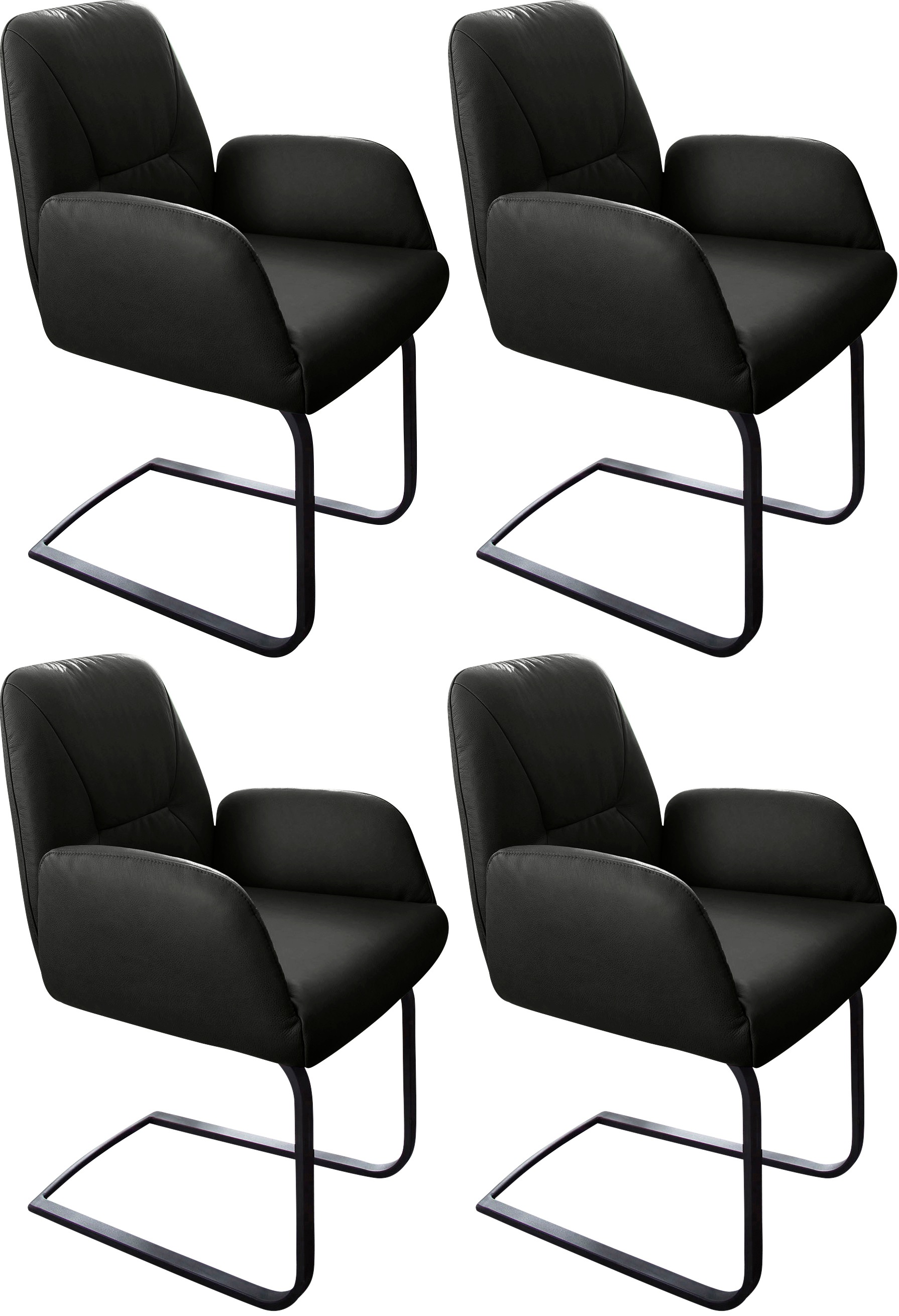 W.SCHILLIG Freischwinger "ole" (Set) 4 Stk.2er- oder 4er-Set, Gestell in Sc günstig online kaufen