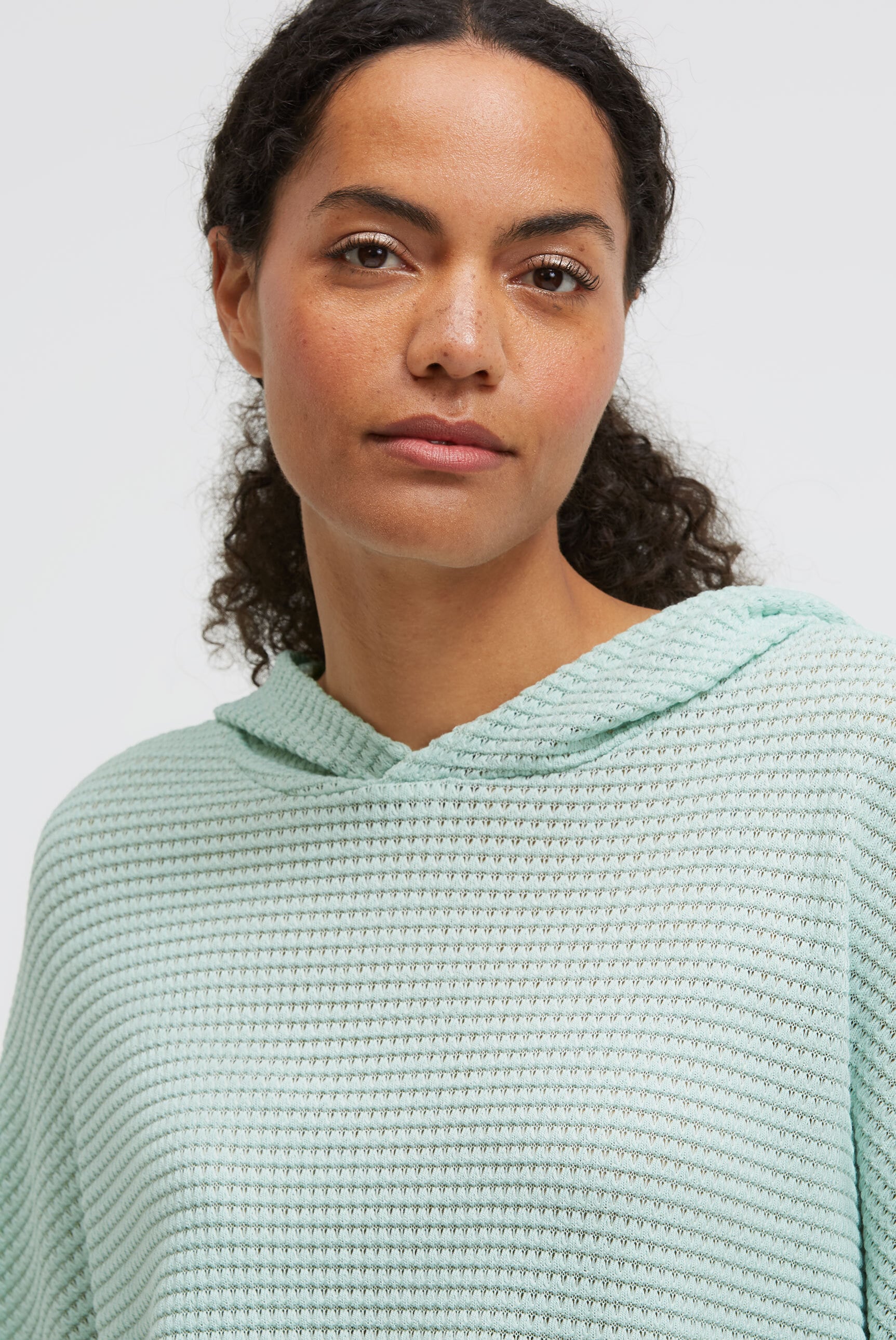 SENSES.THE LABEL Kapuzenpullover mit überschnittenen Schultern