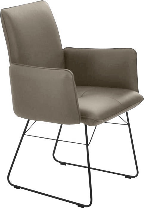 K+W Komfort & Wohnen Armlehnstuhl () 1 Stk. Leder CLOUD Drahtkufengestell i günstig online kaufen