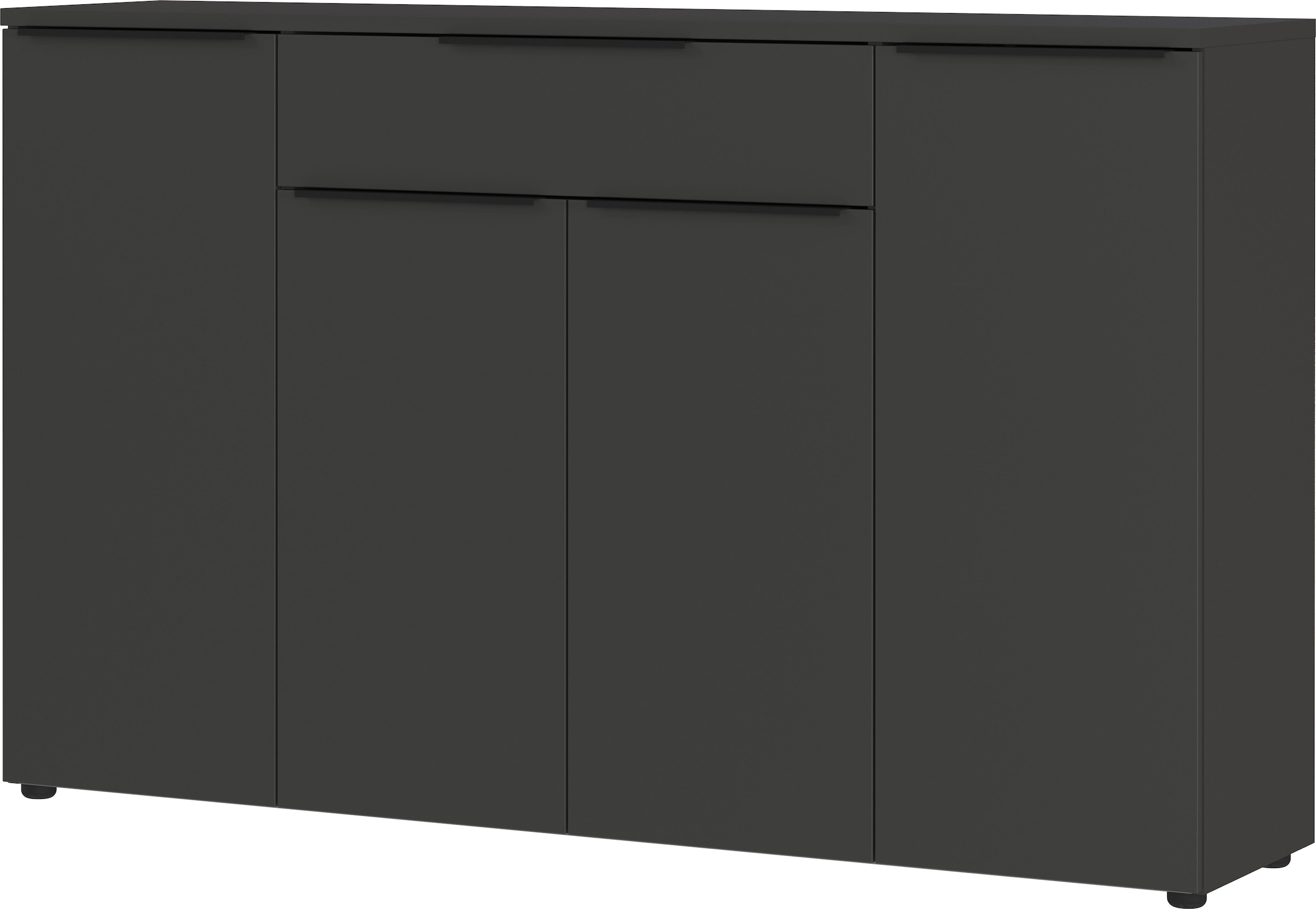 GERMANIA Sideboard »Mailand«, Sideboard mit einer Schublade und 4 Türen, in graphit & weiß verfügbar