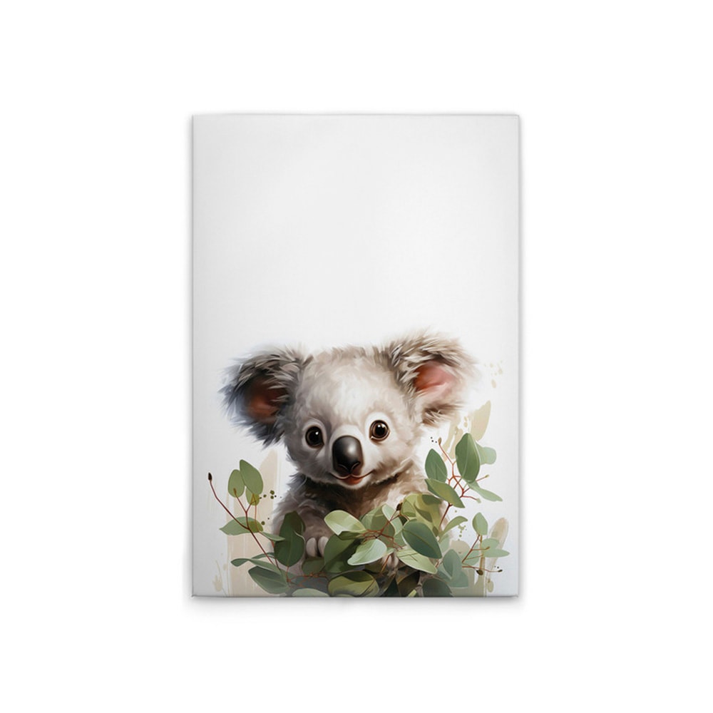 A.S. Création Leinwandbild "Baby Koala - Wandbild Weiß Grün Grau Keilrahmen günstig online kaufen