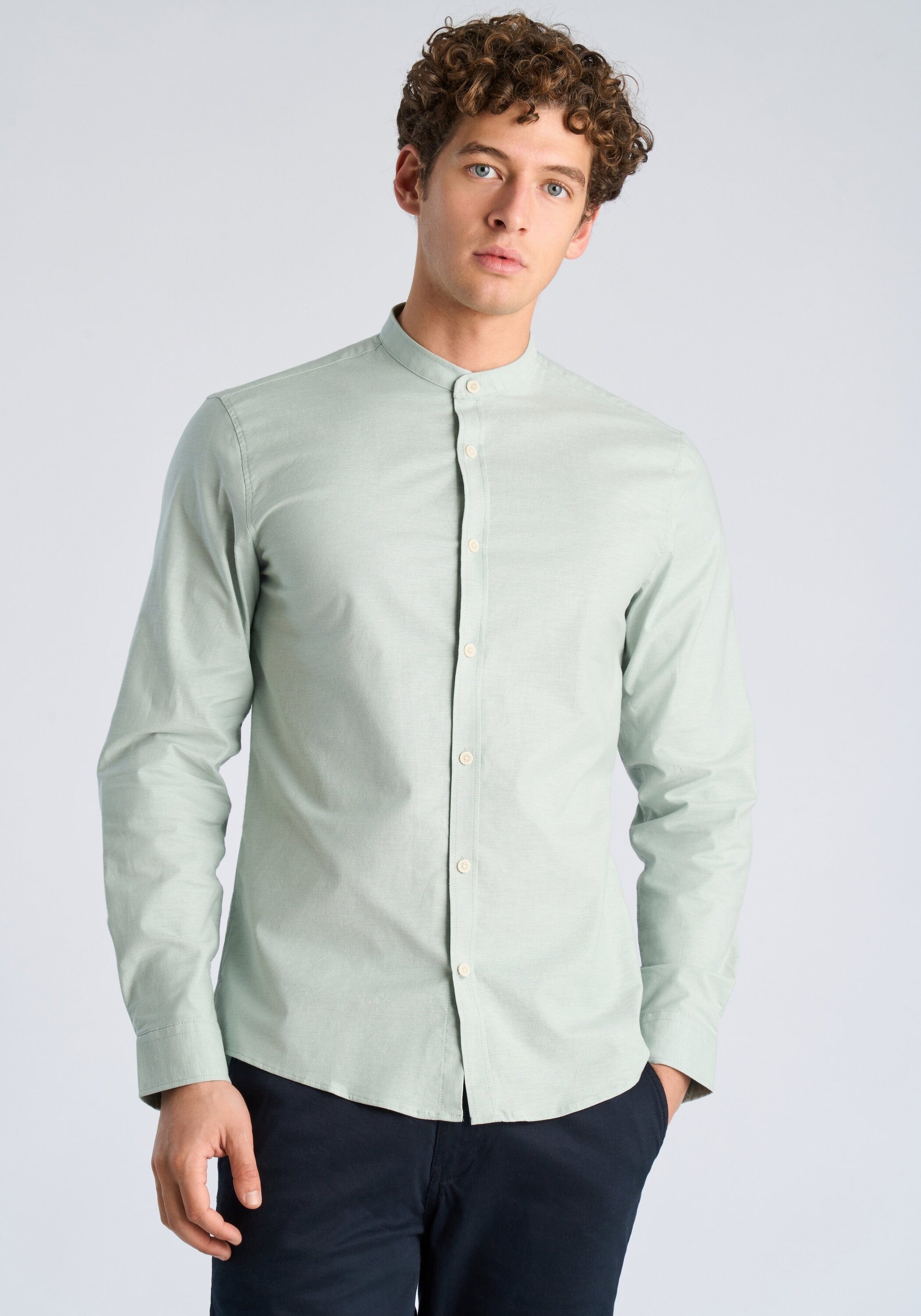 LINDBERGH Businesshemd "Oxford-Hemd (Langarm) Relaxed Fit"