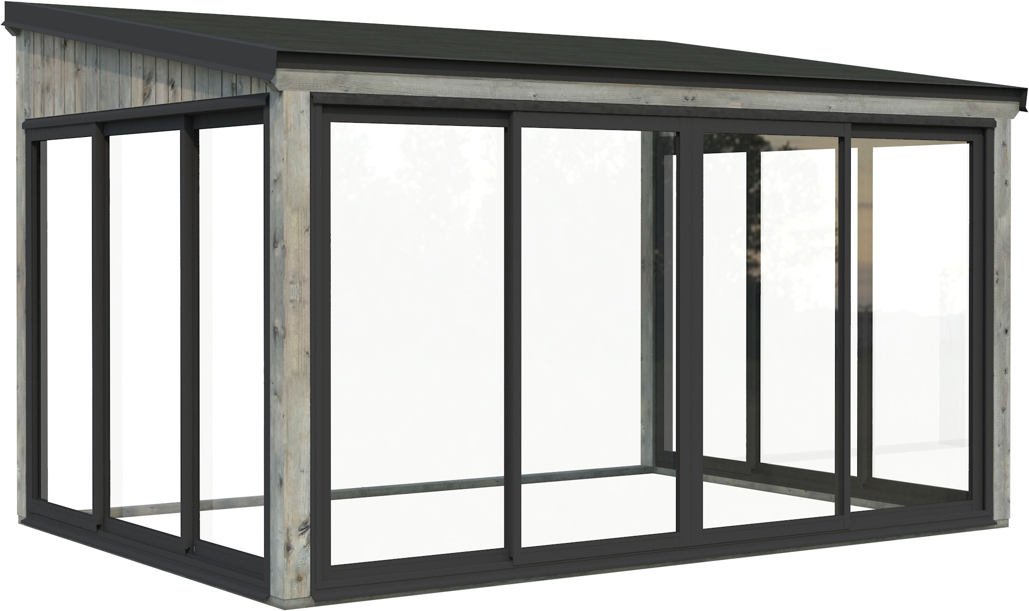 Palmako Holzpavillon »Lumi 11,6 m² Slide Plus« BxTxH: 430x302x273 cm
