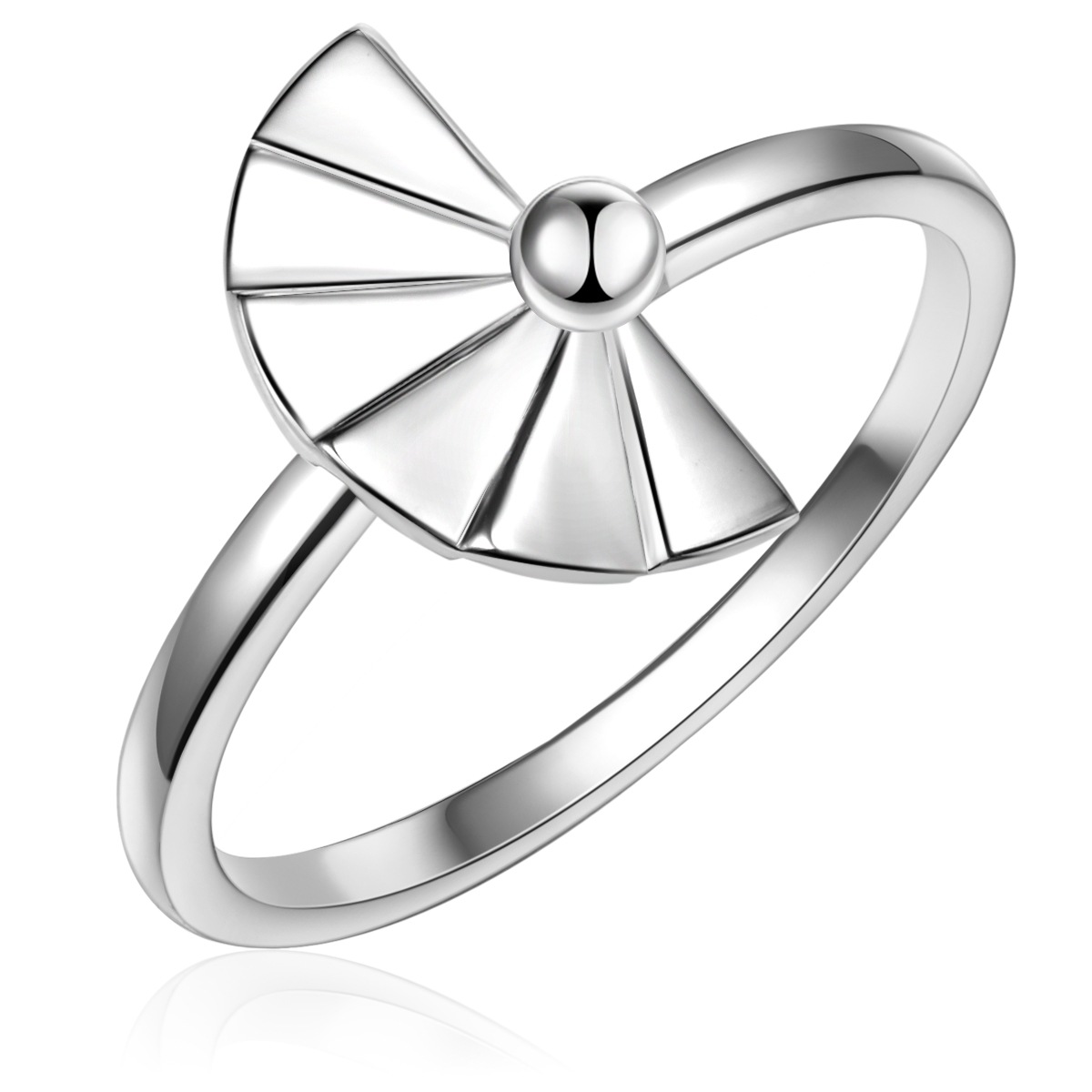 Fingerring GLANZSTÜCKE MÜNCHEN "GSM391" Gr. 50, silber, Fingerringe, Damen, 50, Silber 925 (Sterlingsilber), 13,1mm, Fingerring, aus Sterling Silber 2