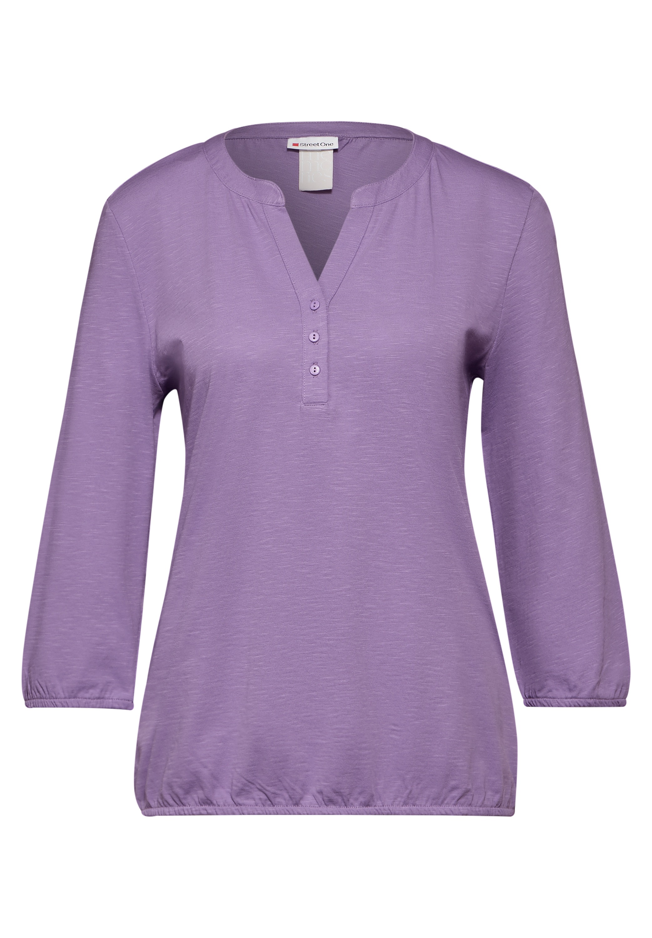 STREET ONE 3/4-Arm-Shirt, aus reiner Baumwolle