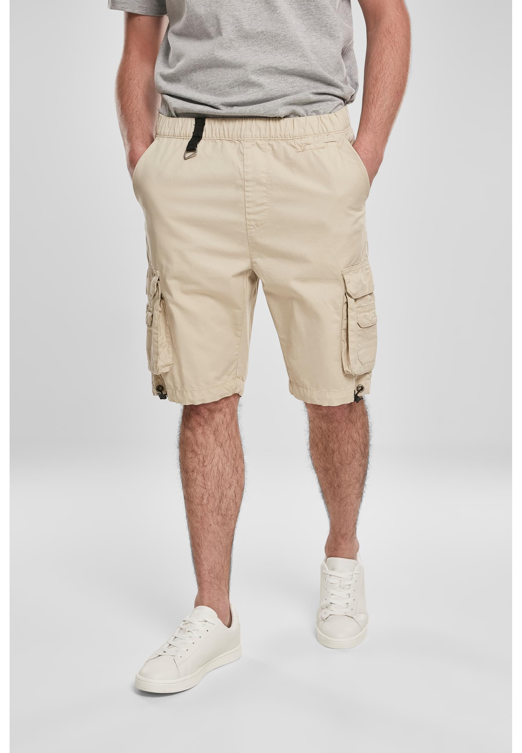 URBAN CLASSICS Stoffhose »Urban Classics Herren Double Pocket Cargo Shorts«, (1 tlg.)