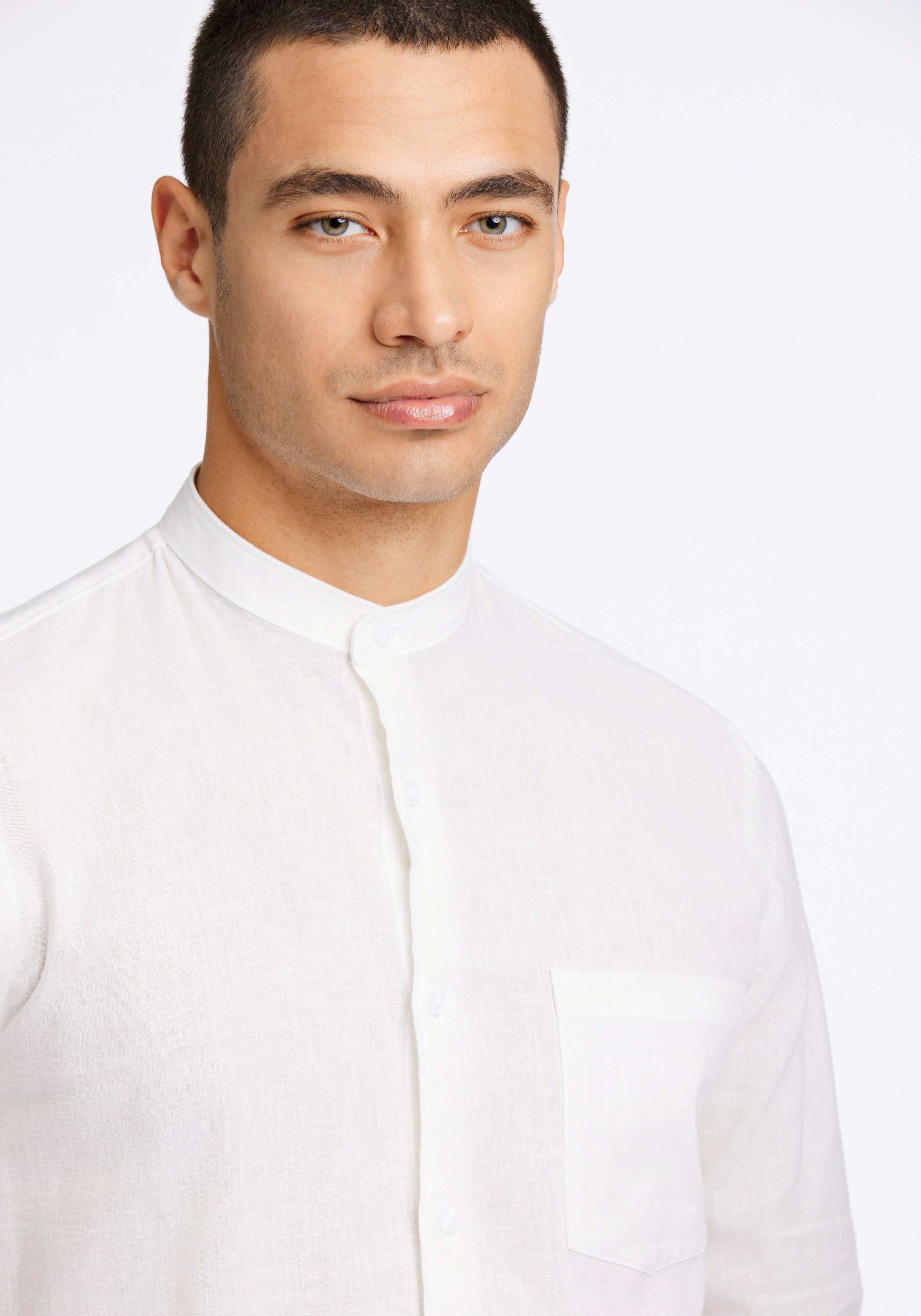 LINDBERGH Leinenhemd »Leinenhemd (Langarm) Slim Fit«