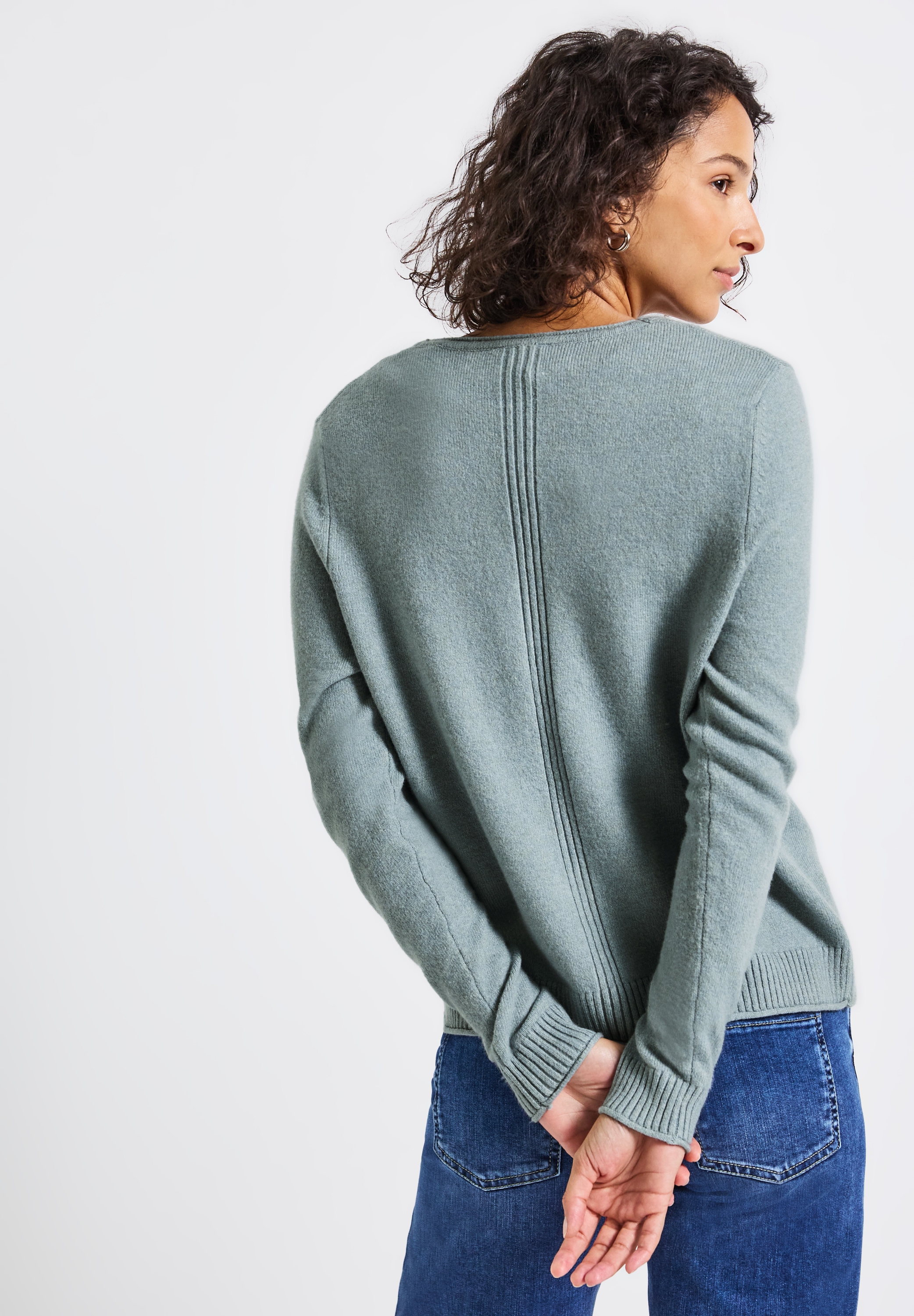 STREET ONE Cardigan, aus Baumwolle mit Stretchanteil