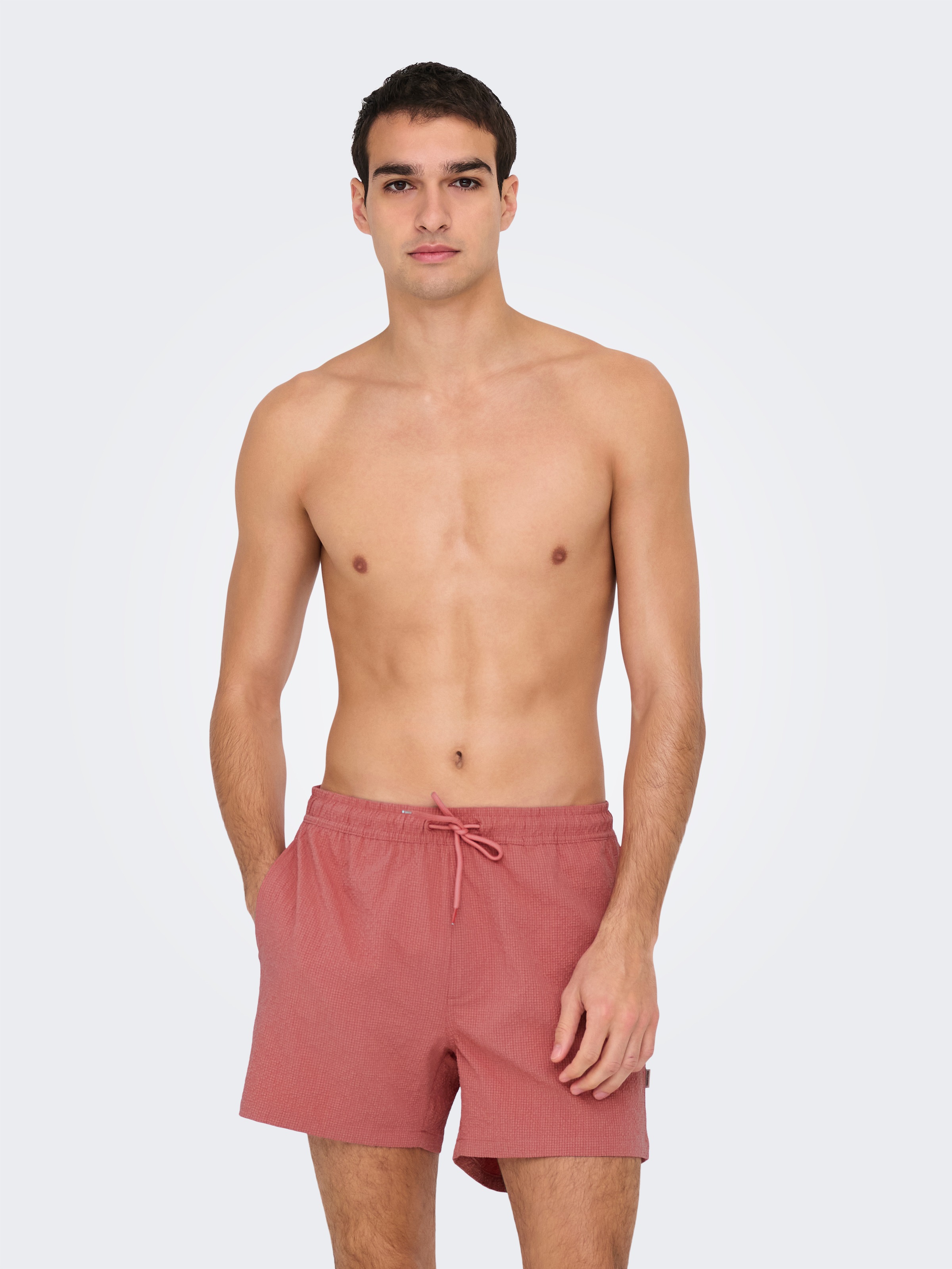 ONLY & SONS Badeshorts "ONSTED LIFE SOLID SEERSUCKER SWIM NOOS" günstig online kaufen