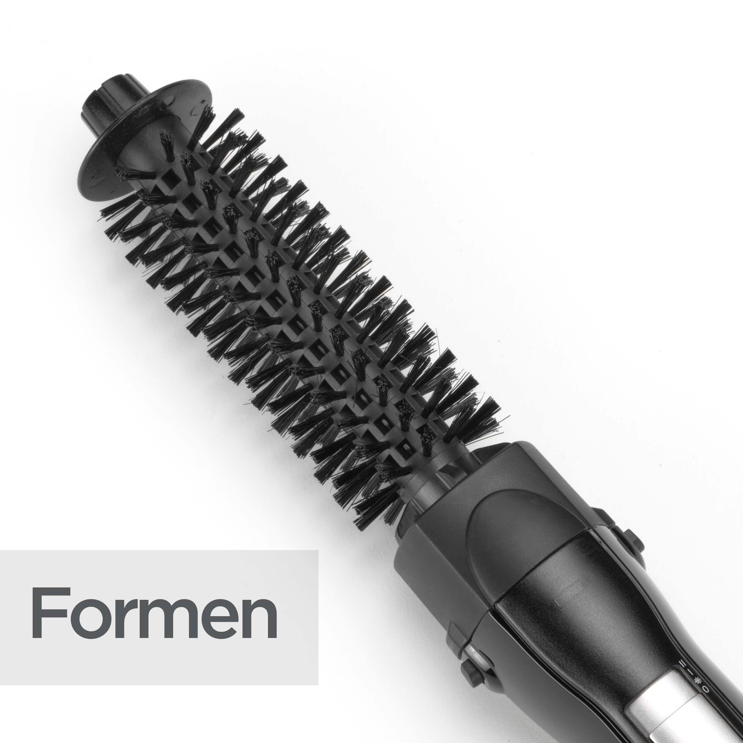 BaByliss Warmluftbürste »Shape & Smooth Warmluftbürste für kurze Haare, AS82E« 2 Aufsätze 800 W, Rundbürstenföhn mit 2 Aufsätzen für Volumen und Fülle