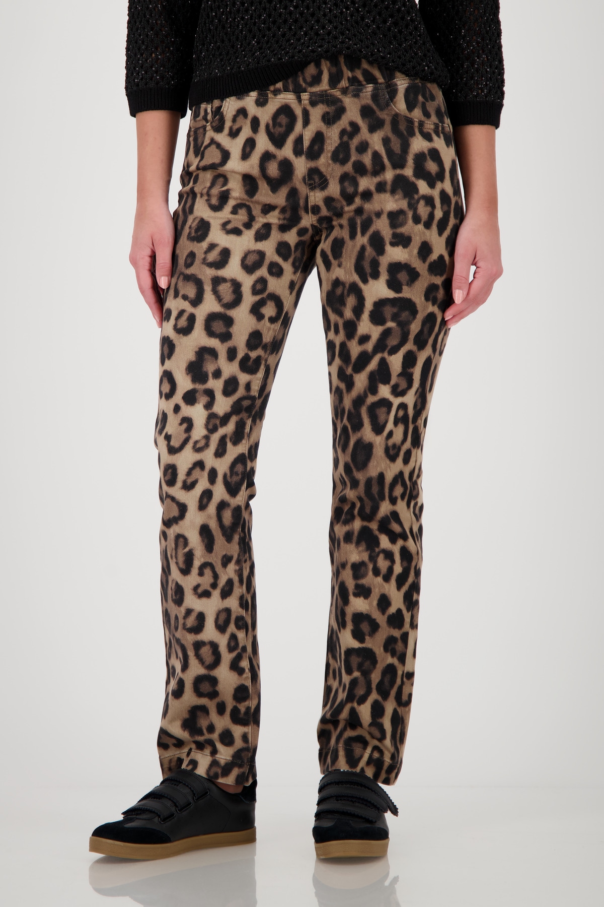 Monari 7/8-Hose "Hose Leo allover Schlupf", Mit geradem Bein günstig online kaufen