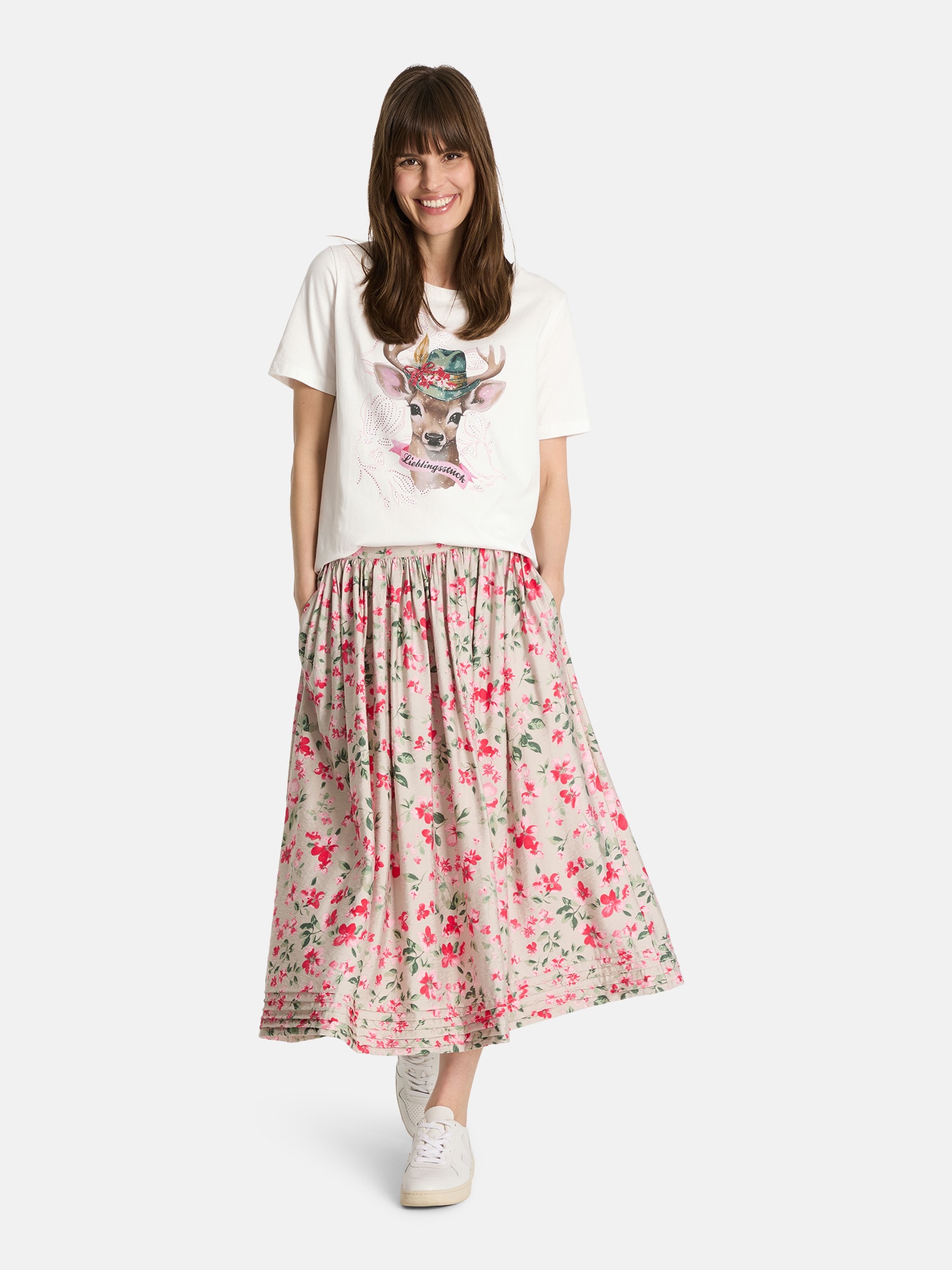 Lieblingsstück Print-Shirt »Cara«, in Rundhalsform mit Hotfix Frontmotiv