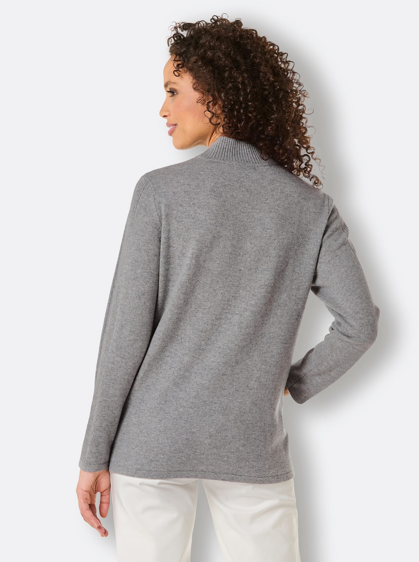Thumbnail - CREATION L PREMIUM Stehkragenpullover "Merino-Kaschmir-Pullover"