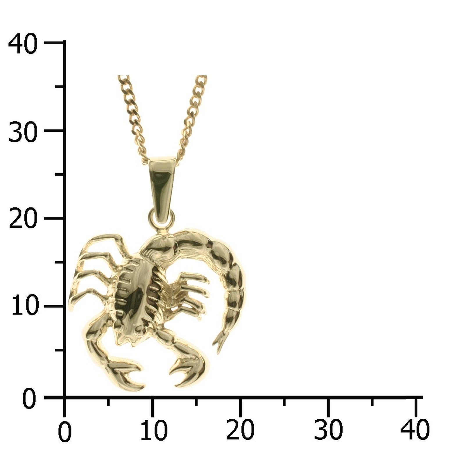 OSTSEE-SCHMUCK Kette und Anhänger Set »- Tierkreiszeichen Skorpion - Gold 333/000 -,«