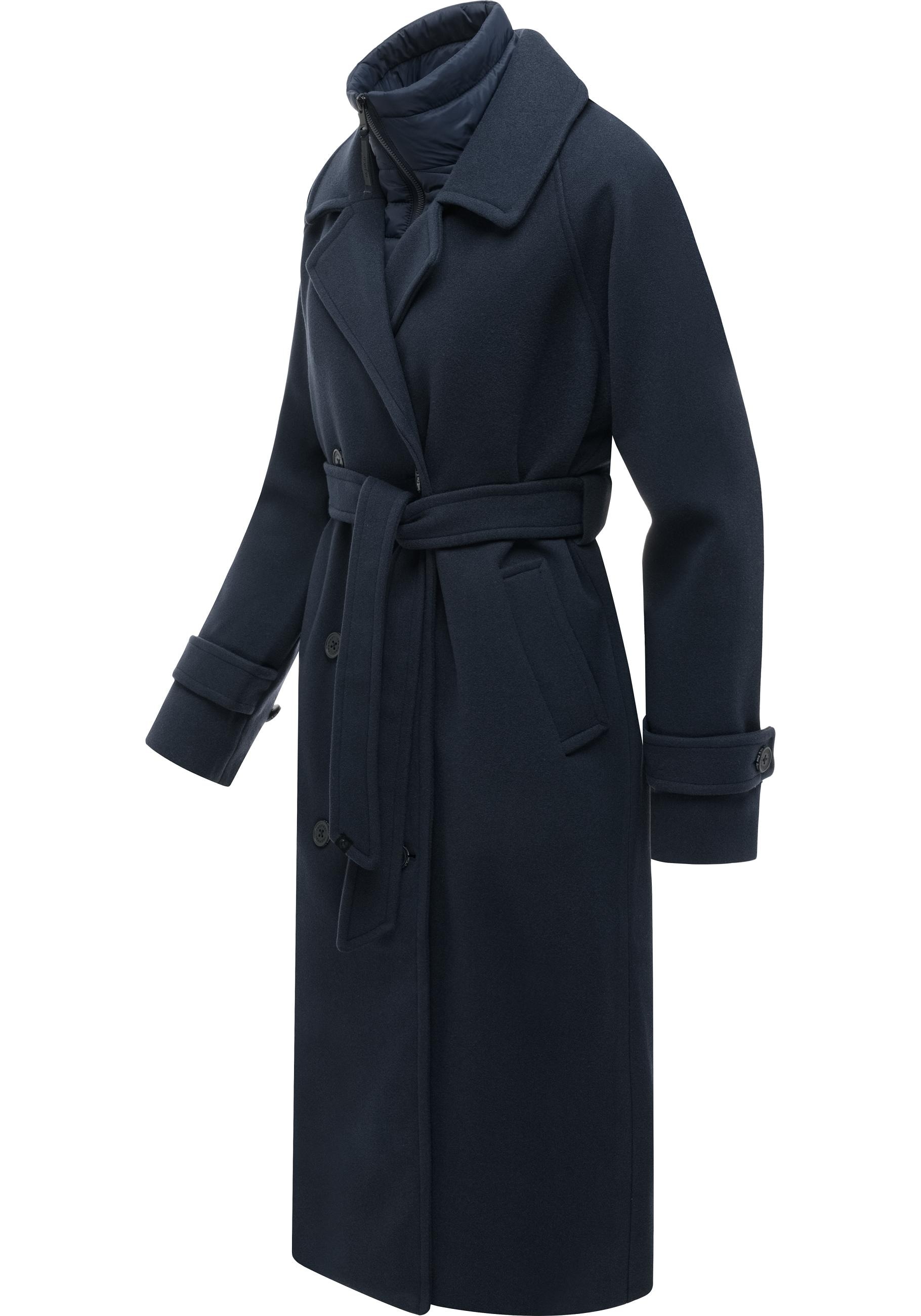 Ragwear Langmantel »Trenchie Felt Y« Weicher Trenchcoat mit herausnehmbarem Stepp-Inlay