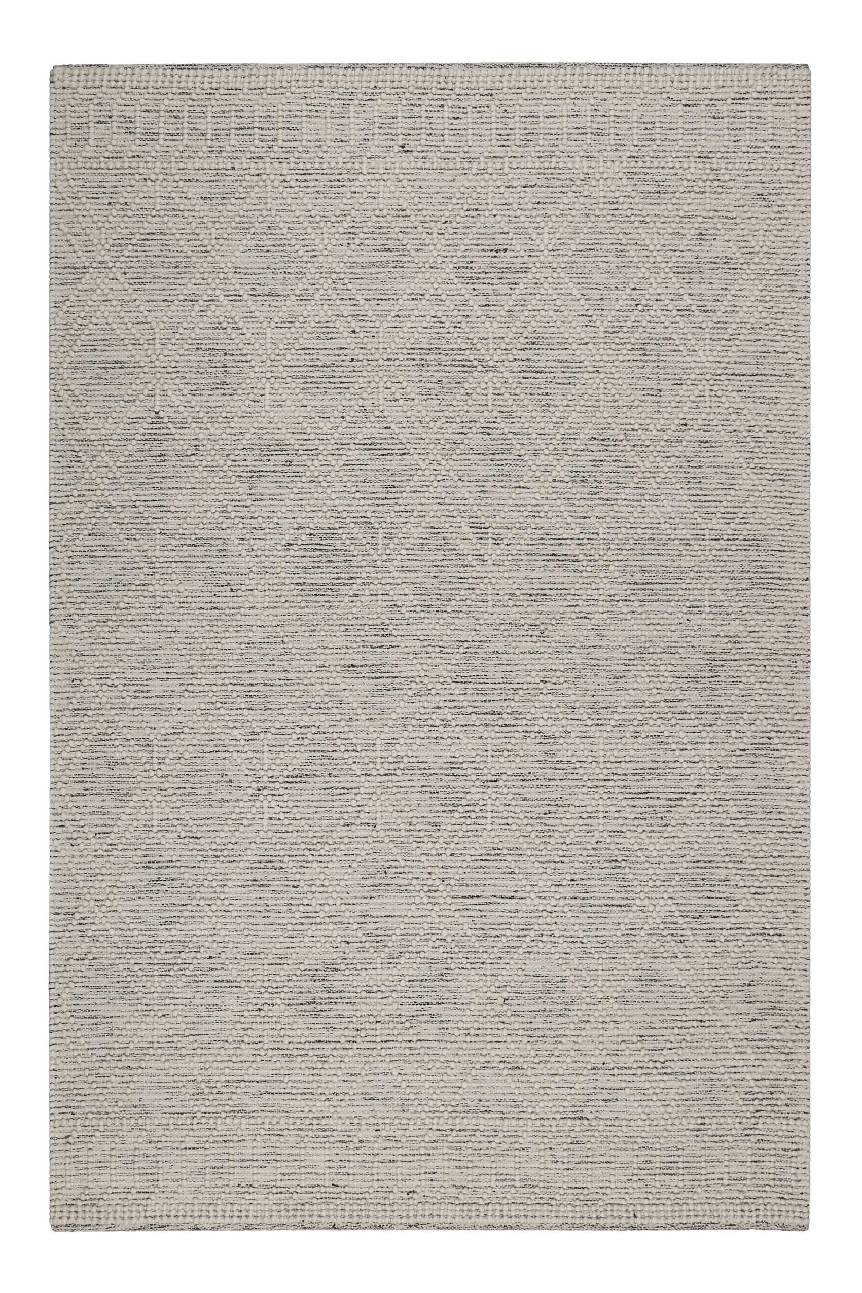 Teppich ESPRIT "Ivy", wollweiß, B:50cm H:8mm L:80cm, Schurwolle, Teppiche, Teppich, Wollteppich, Schurwolle, handgewebt, kurzflor, modern, geometrisch