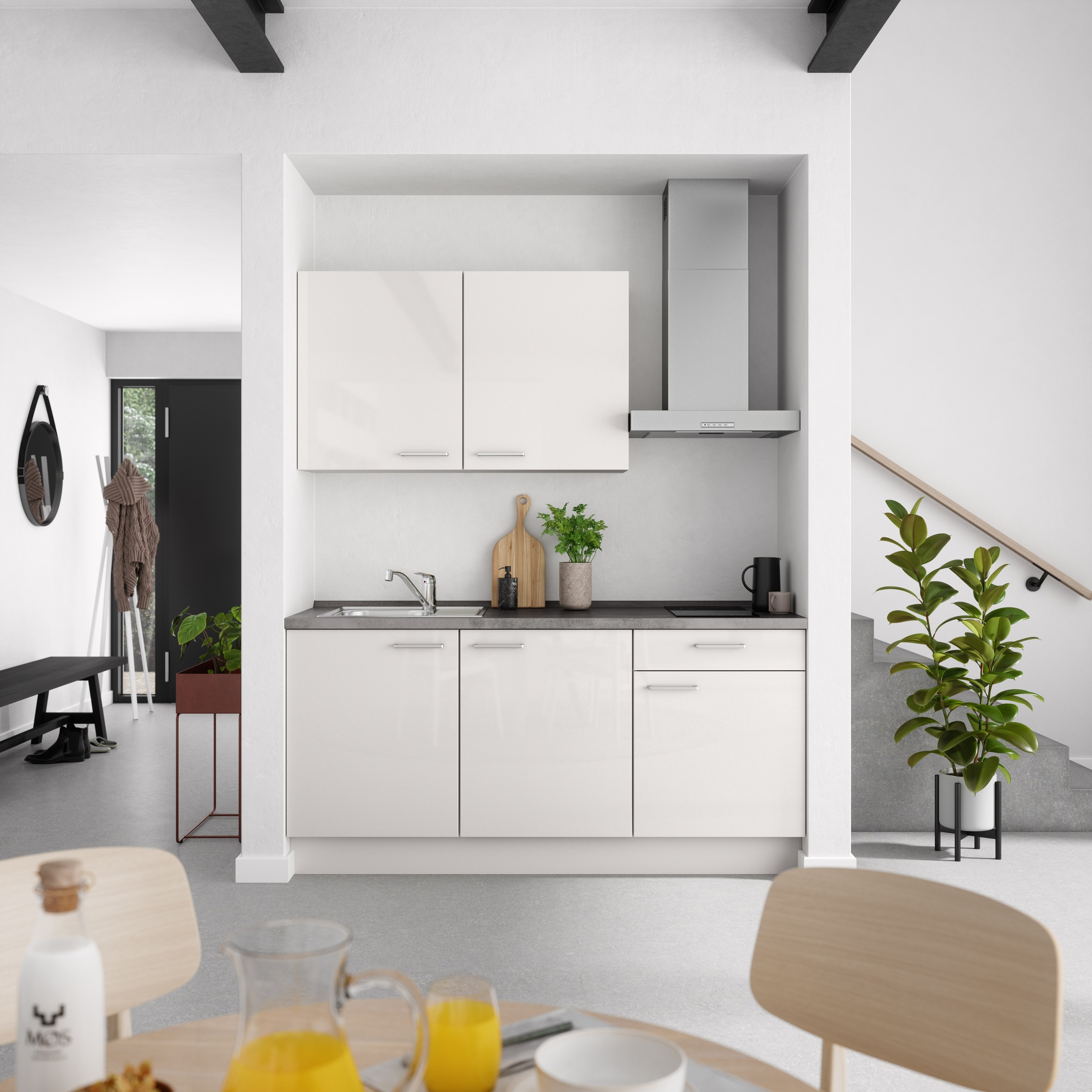 nobilia® Küchenzeile »"Flash I"«, vormontiert, Ausrichtung wählbar, Breite 180 cm, wahlw. mit E-Geräten