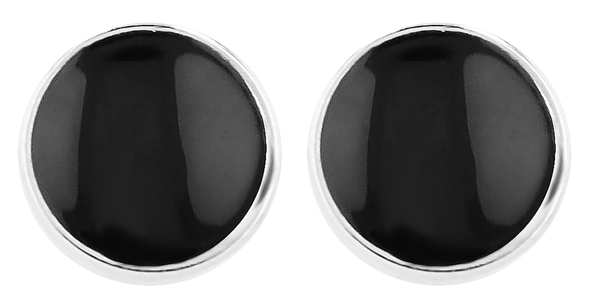 Adelia´s Paar Ohrhänger "Ohrringe – Ohrstecker aus 925 Silber mit Emaille" Ideal zum Verschenken – schlicht und stilvoll