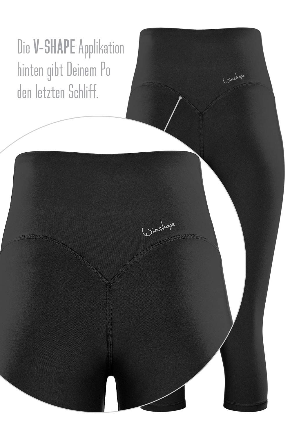 Winshape Leggings »3/4 Functional Comfort HWL217C«, mit V-Shape Applikation und Core-Bund