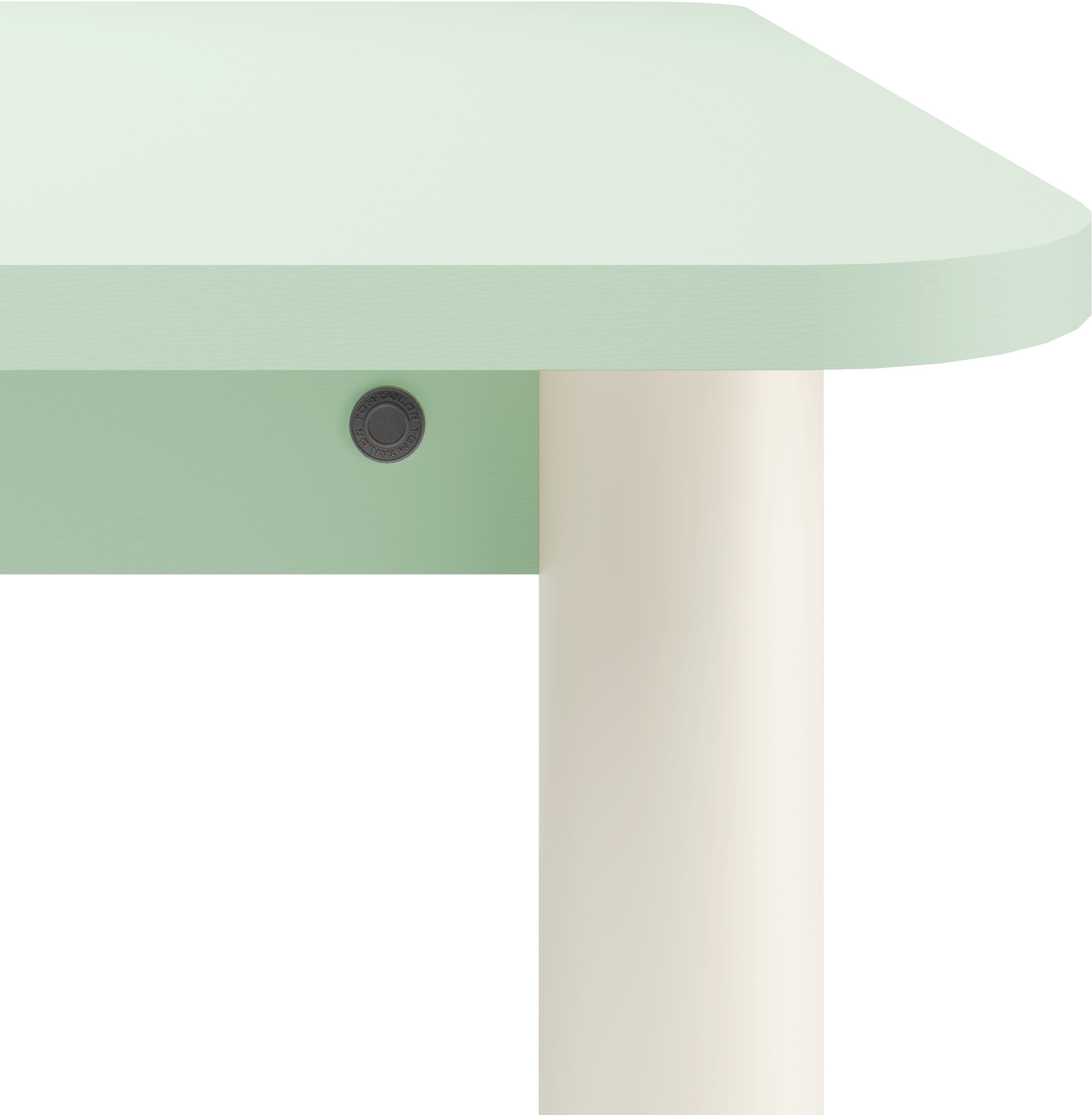 TOM TAILOR HOME Esstisch »COLOR TABLE«, (1 St.), Esstisch, 4-Fuß, 3 Größen, 3 Dekorfarben, 4 Fußfarben, ABS-Kante
