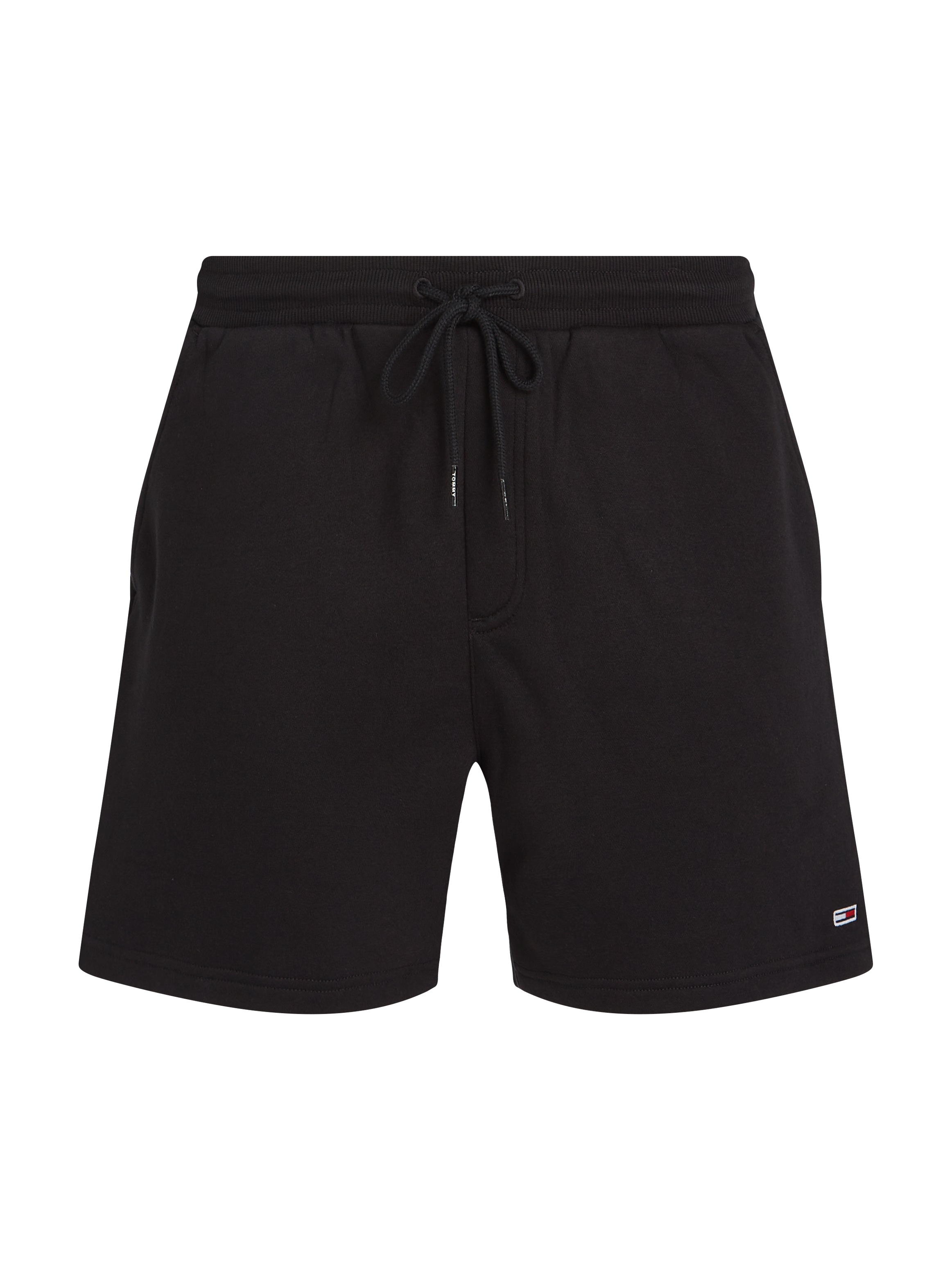Sweatshorts TOMMY JEANS "TJM FLAG BEACH", Herren, Gr. M, N-Gr, schwarz, Sweatware, Obermaterial: 80% Baumwolle, 20% Polyester, Hosen Sweatshorts 4