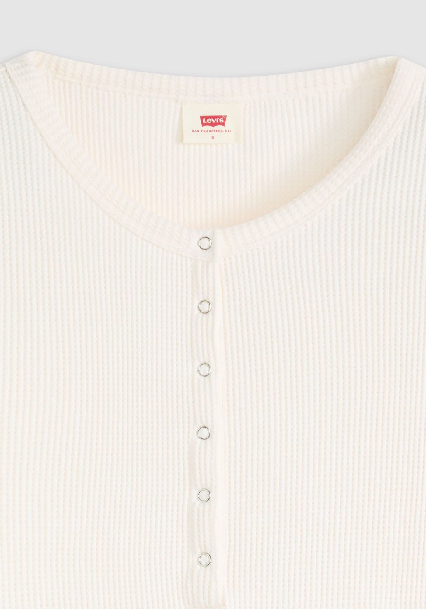 Levi's® Langarmshirt »DRY GOODS HENLEY«, Mit Waffelstruktur- Muster