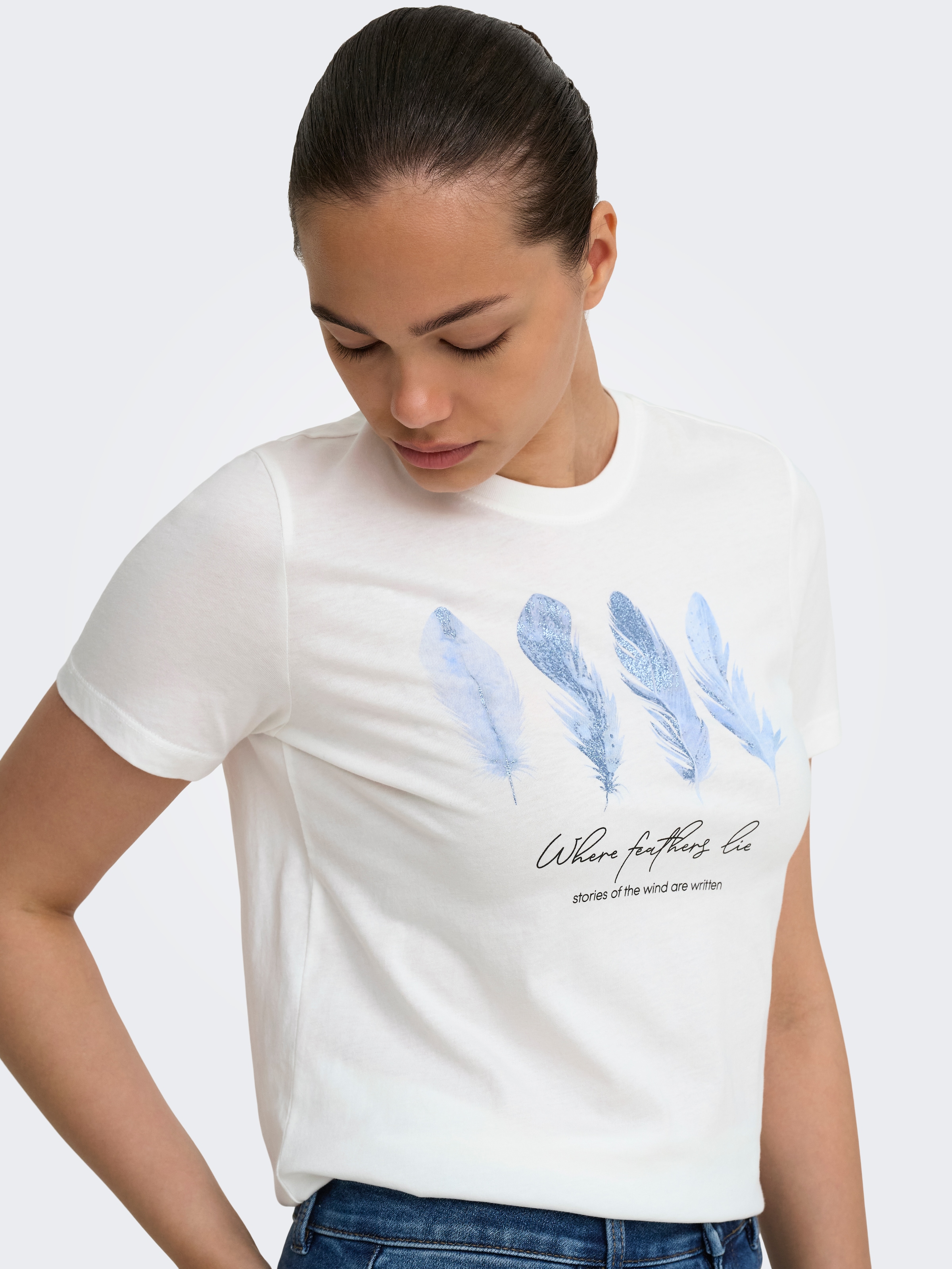ONLY Kurzarmshirt »ONLDREAMER S/S TEE JRS« Baumwolle, regular fit