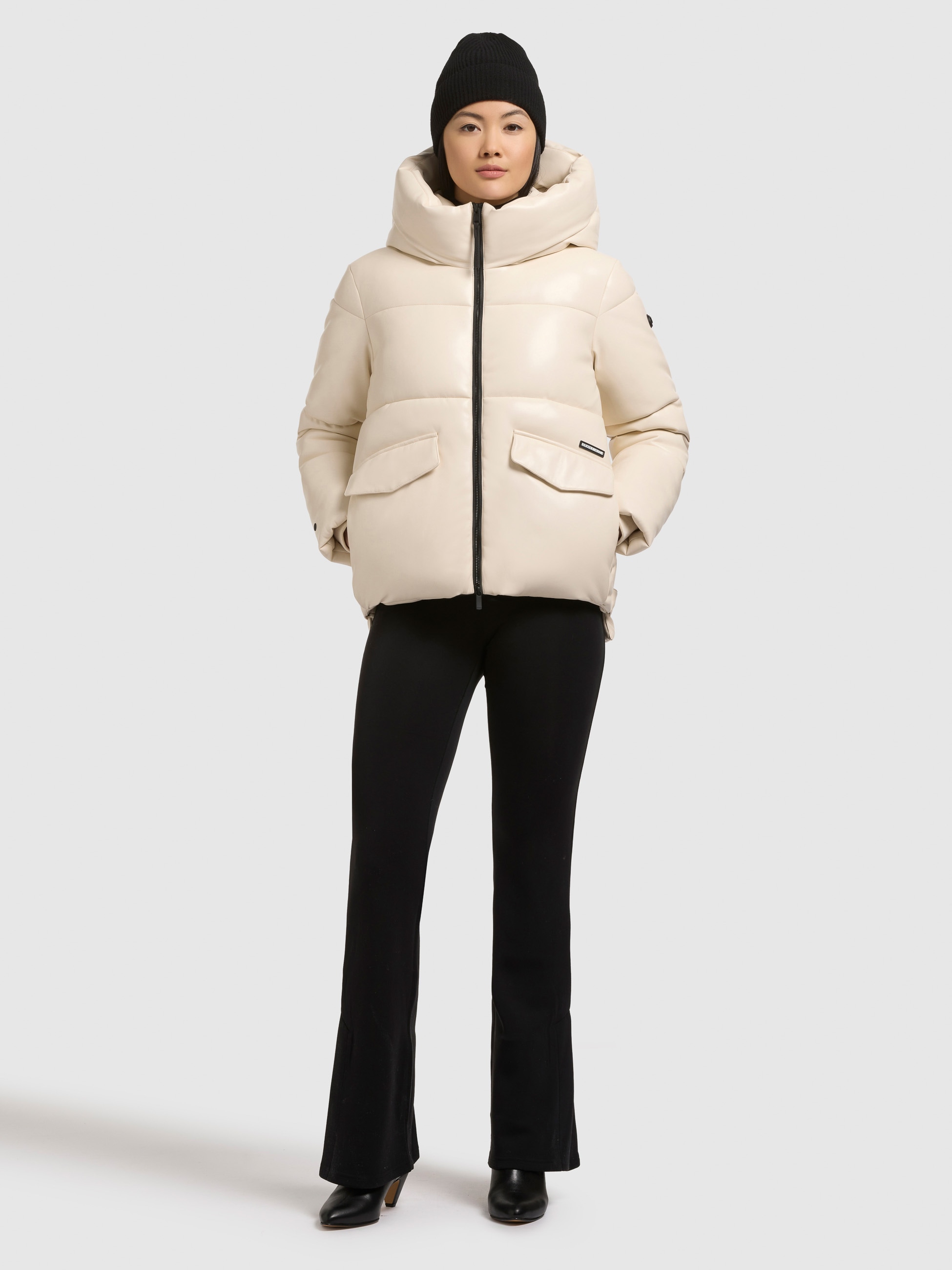 khujo Lederimitatjacke "AURORA" mit Kapuze günstig online kaufen