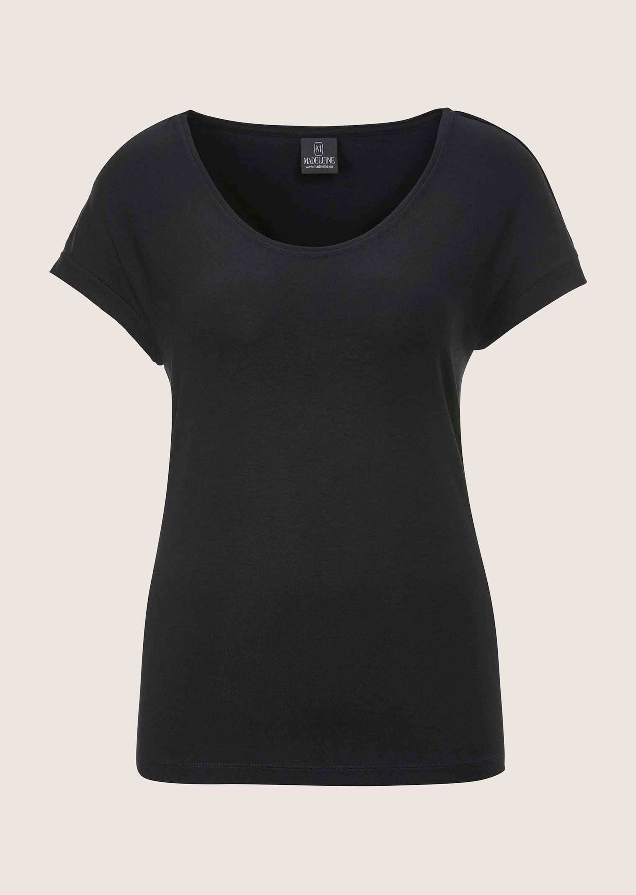 MADELEINE Kurzarmshirt "Jerseybluse Elegantes Viskose-Oberteil" günstig online kaufen
