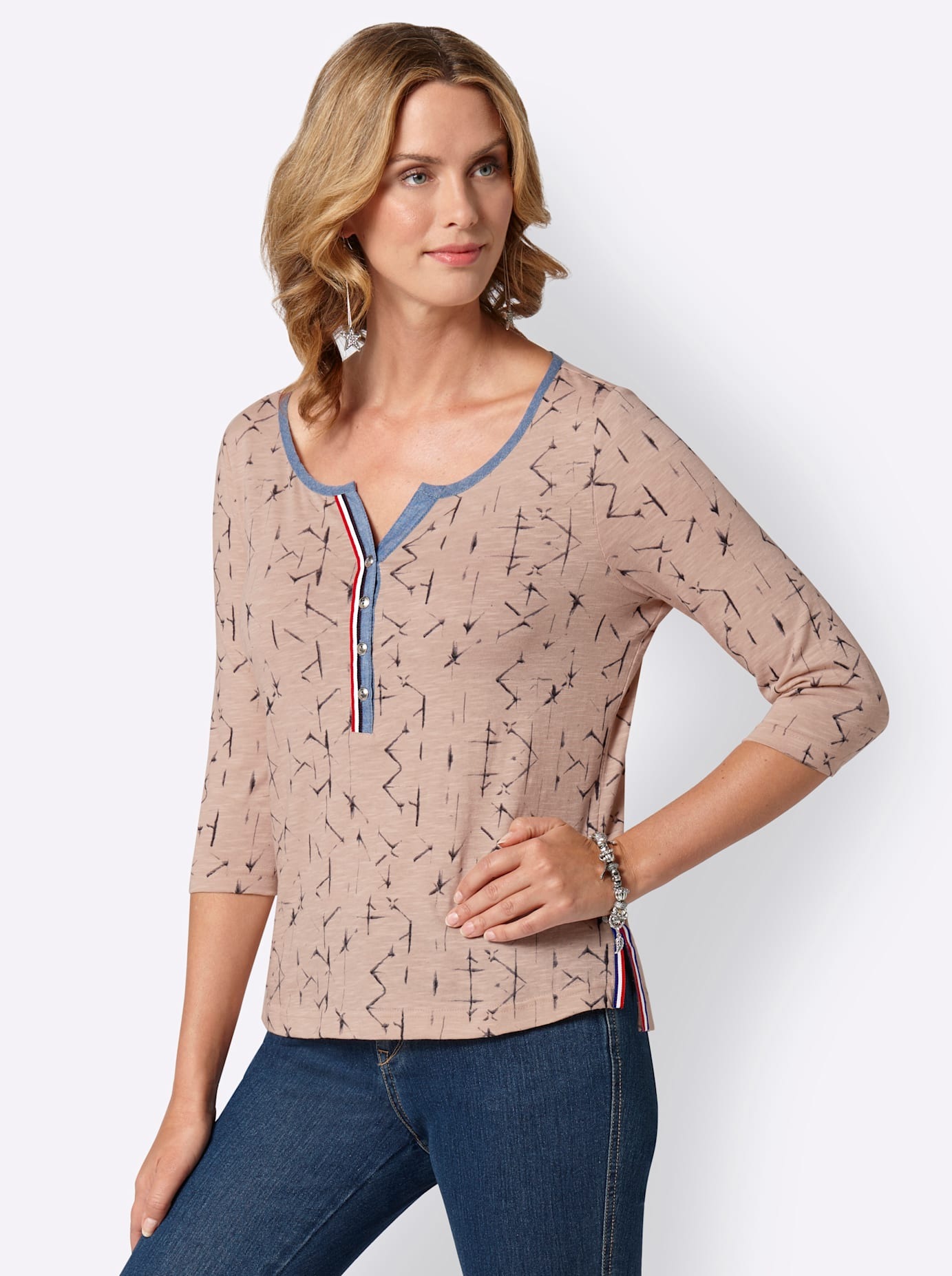 Ambria Print-Shirt "Shirt" 1 Stk. tlg. günstig online kaufen