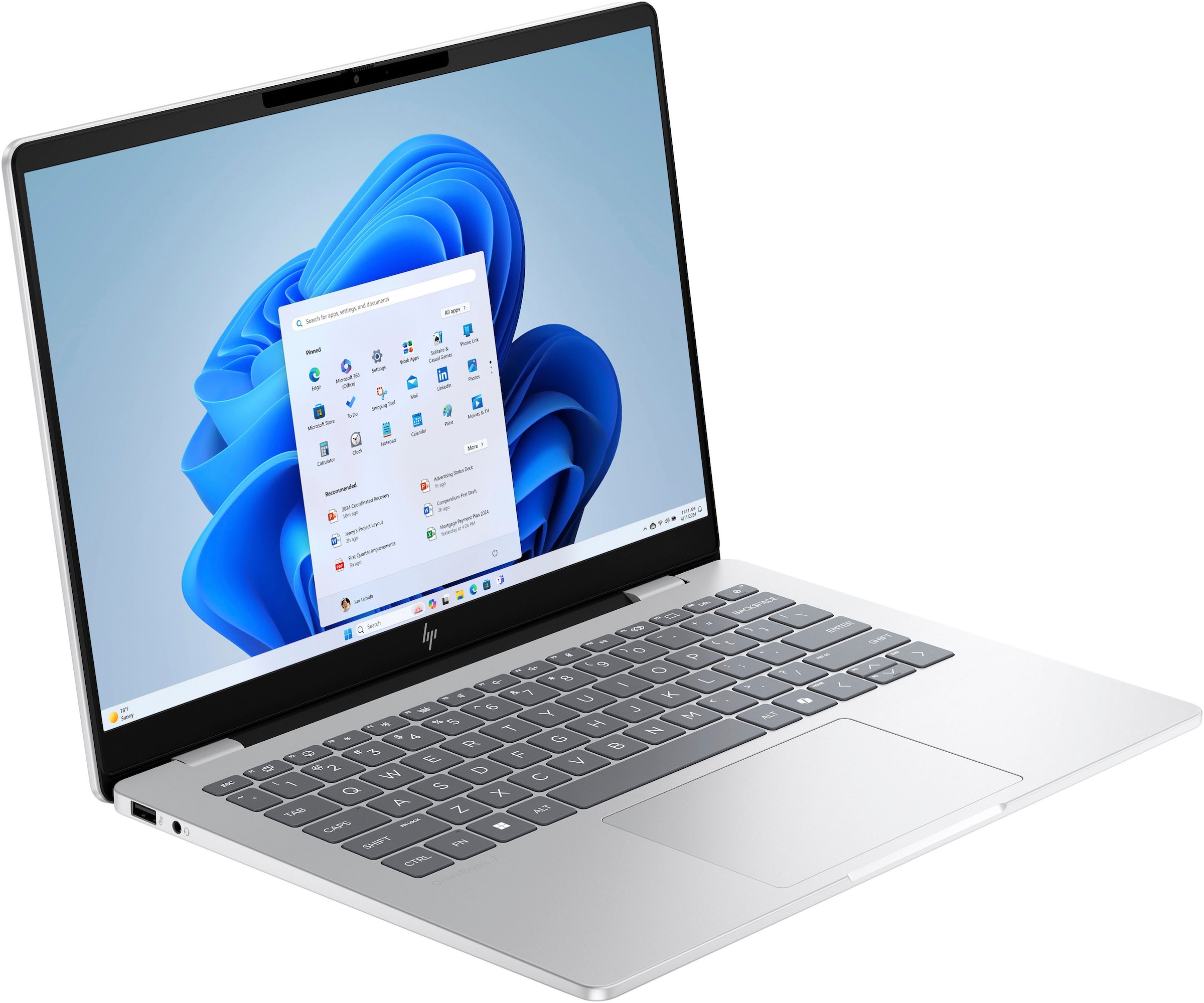 HP Notebook »OmniBook 7 14-fr0076ng«, 35,6 cm, / 14 Zoll, Intel, Core Ultra 7, ARC, 1000 GB SSD
