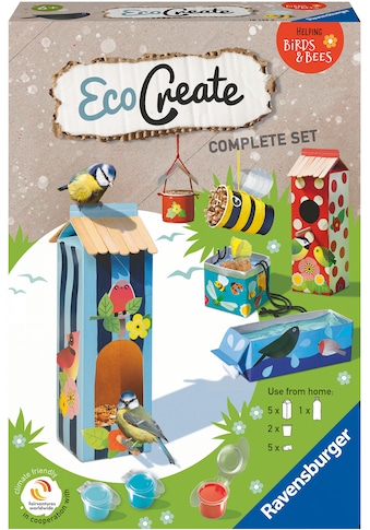 Kreativset »Eco Create, Helping Birds & Bees«, Upcycling und basteln in einem; FSC® -...